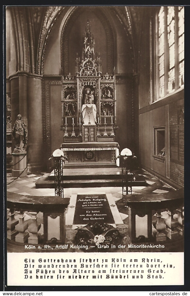 AK Köln, Adolf Kolping-Grab In Der Minoritenkirche  - Koeln