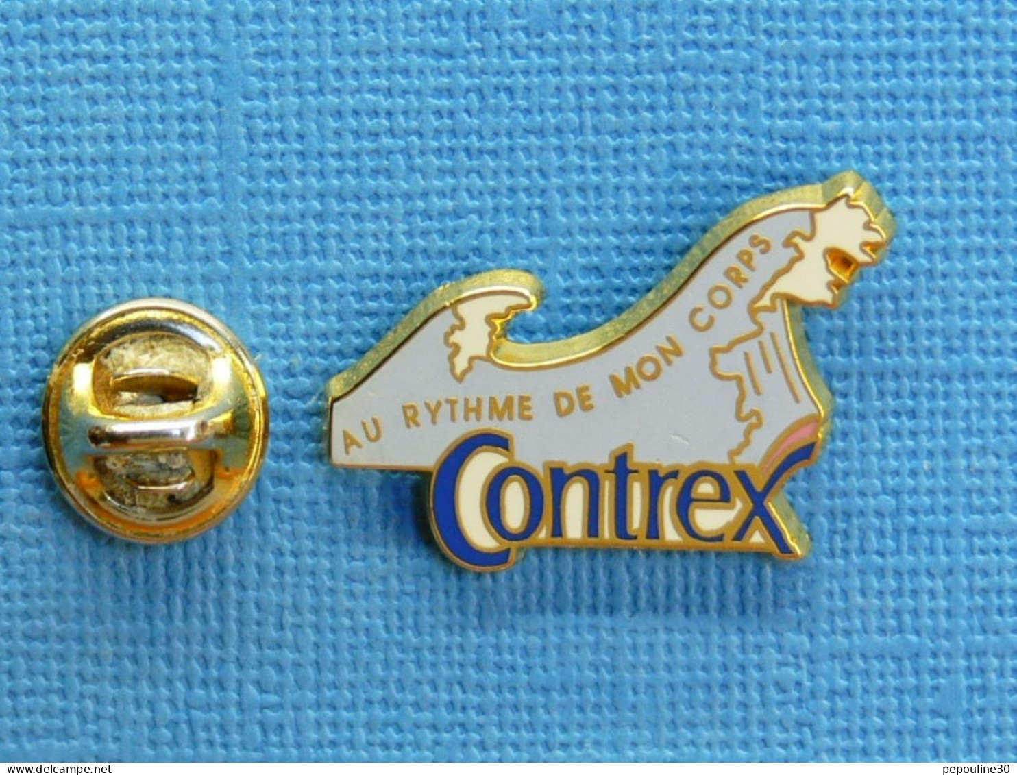 1 PIN'S /  ** CONTREX / EAU MINÉRALE NATURELLE ** . (Arthus Bertrand Paris) - Getränke
