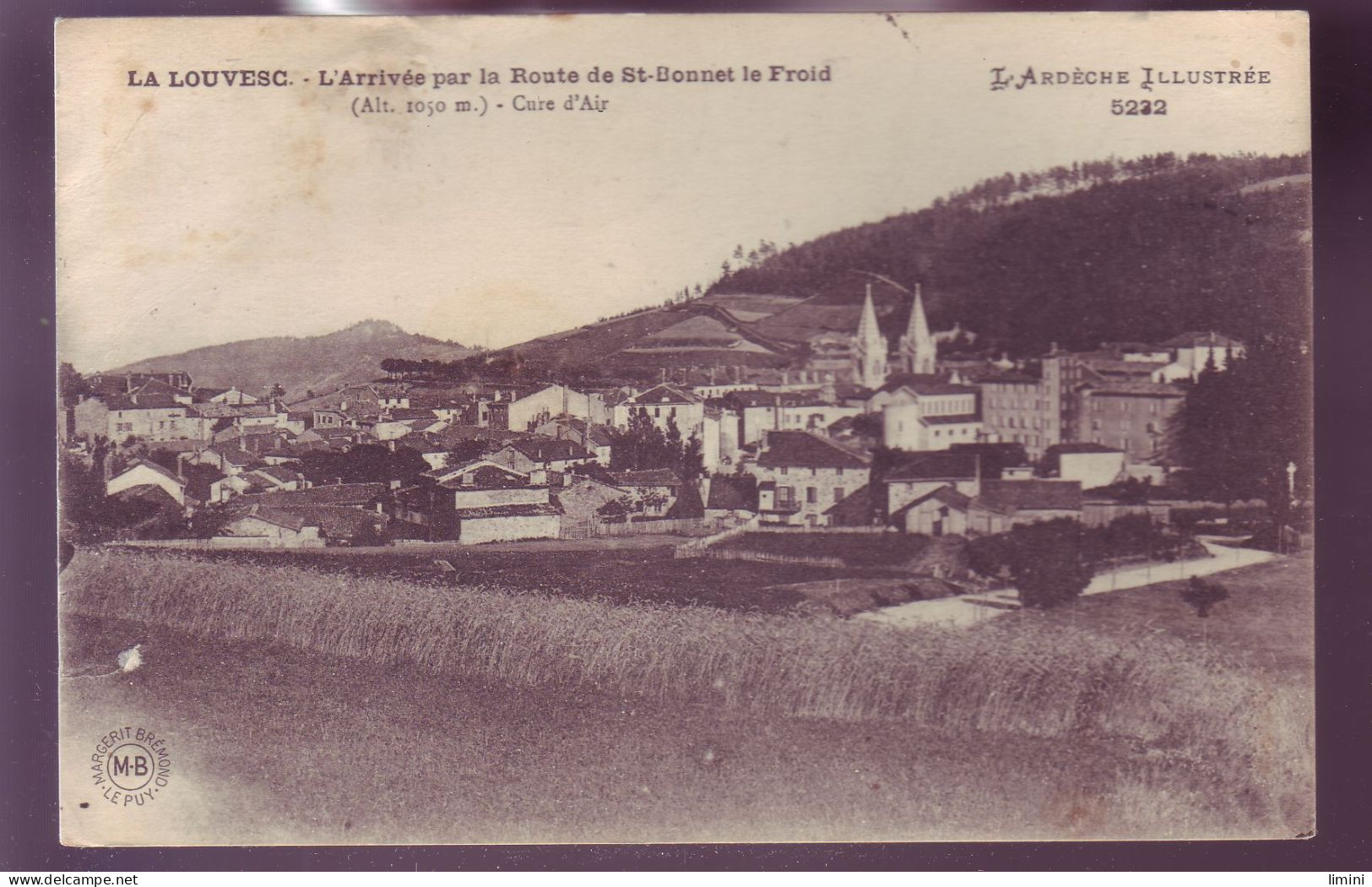 07 - LA LOUVESC - VUE GÉNÉRALE PRISE DE LA ROUTE DE ST-BONNET-le-FROID -  - La Louvesc