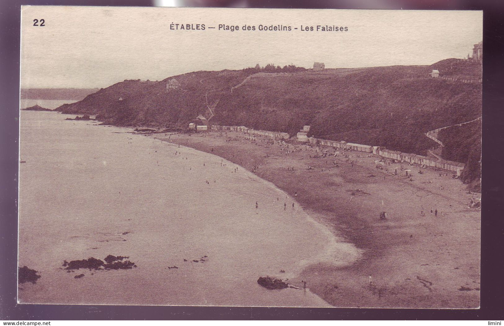 22 - ETABLES - PLAGE DES GODELINS - LES FALAISES - ANIMÉE -  - Etables-sur-Mer