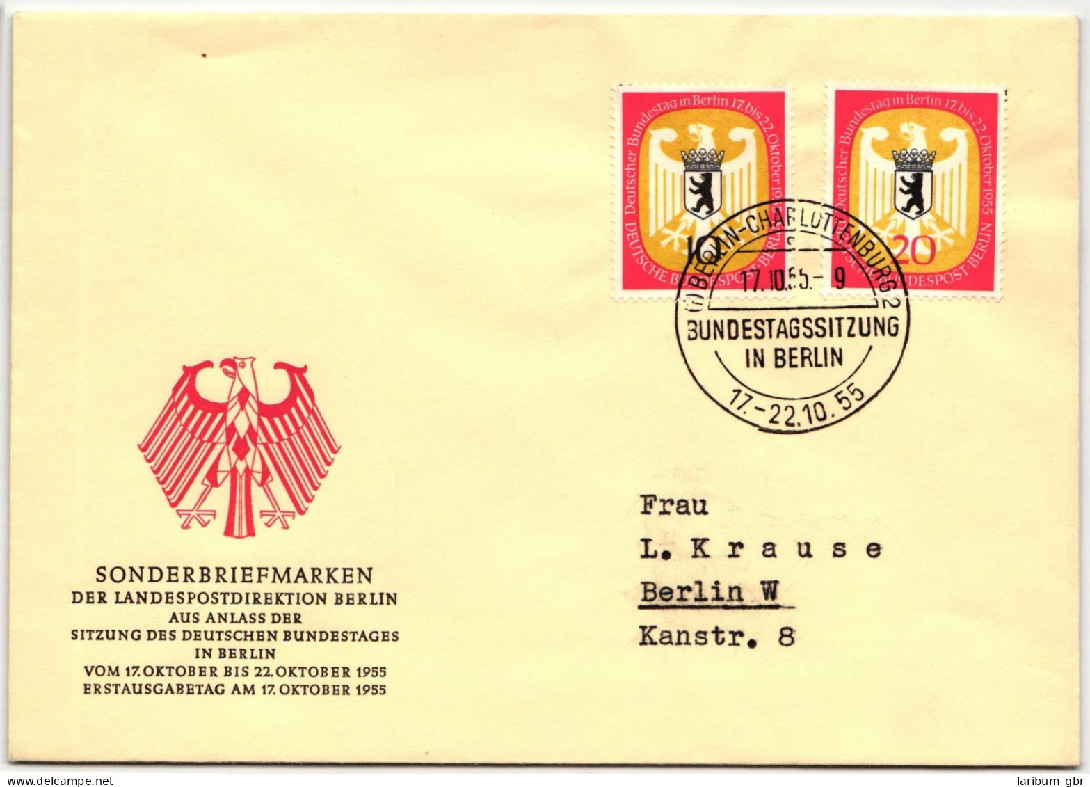 Berlin 129-130 Als Ersttagsbrief #IS490 - Autres & Non Classés