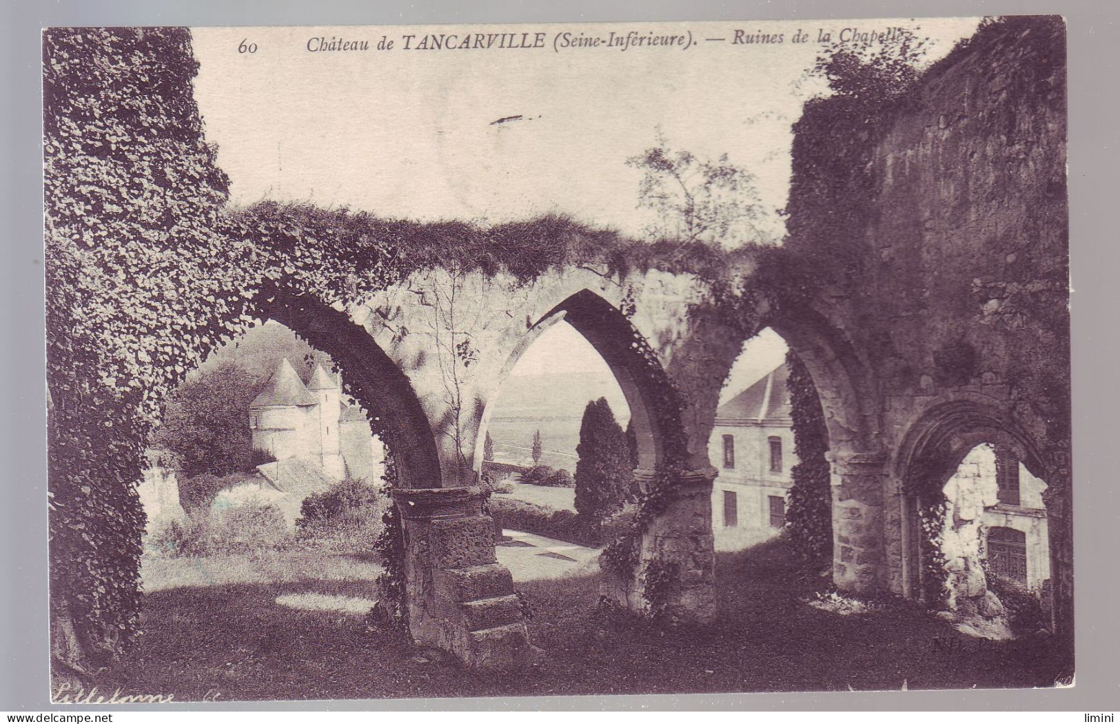 76 - TANCARVILLE - LE CHATEAU - RUINES DE LA CHAPELLE -  - Tancarville