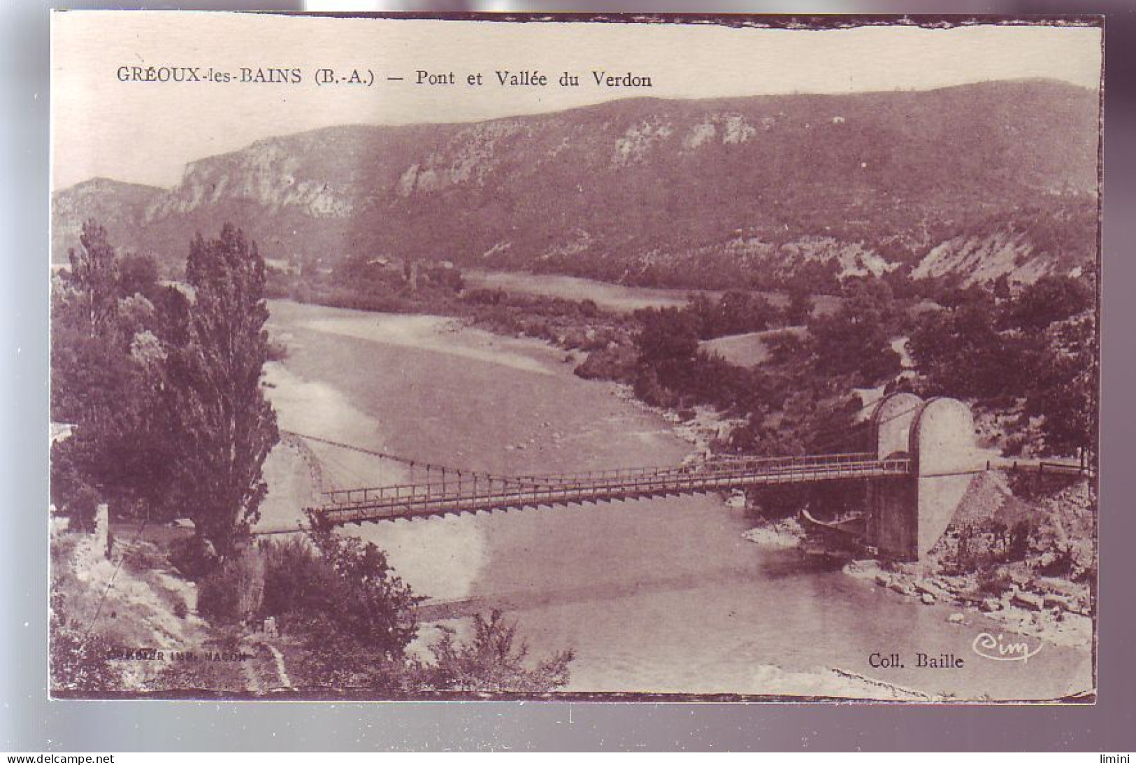 04 - GREOUX-les BAINS - PONT ET VALLÉE DU VERDON -  - Altri & Non Classificati