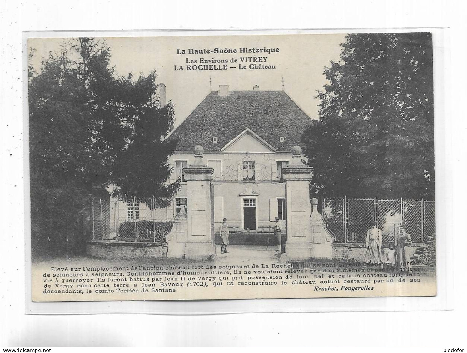 70 -  La Haute-Saône Historique - Les Environs De VITREY - LA ROCHELLE - Le Château - Other & Unclassified