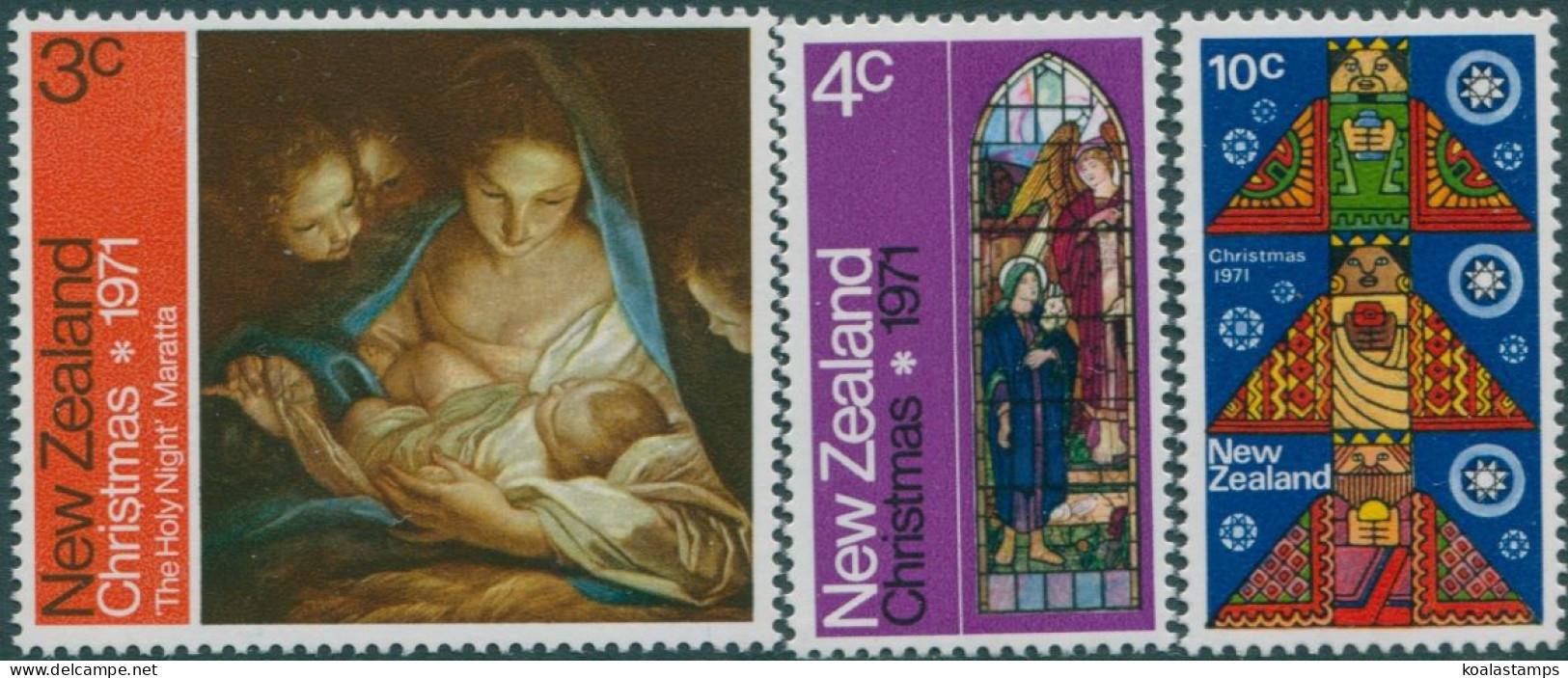 New Zealand 1971 SG964-966 Christmas Set MLH - Otros & Sin Clasificación