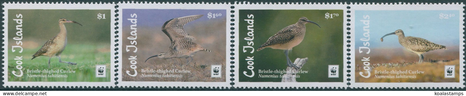 Cook Islands 2017 SG1927-1930 WWF Curlew Set MNH - Cook