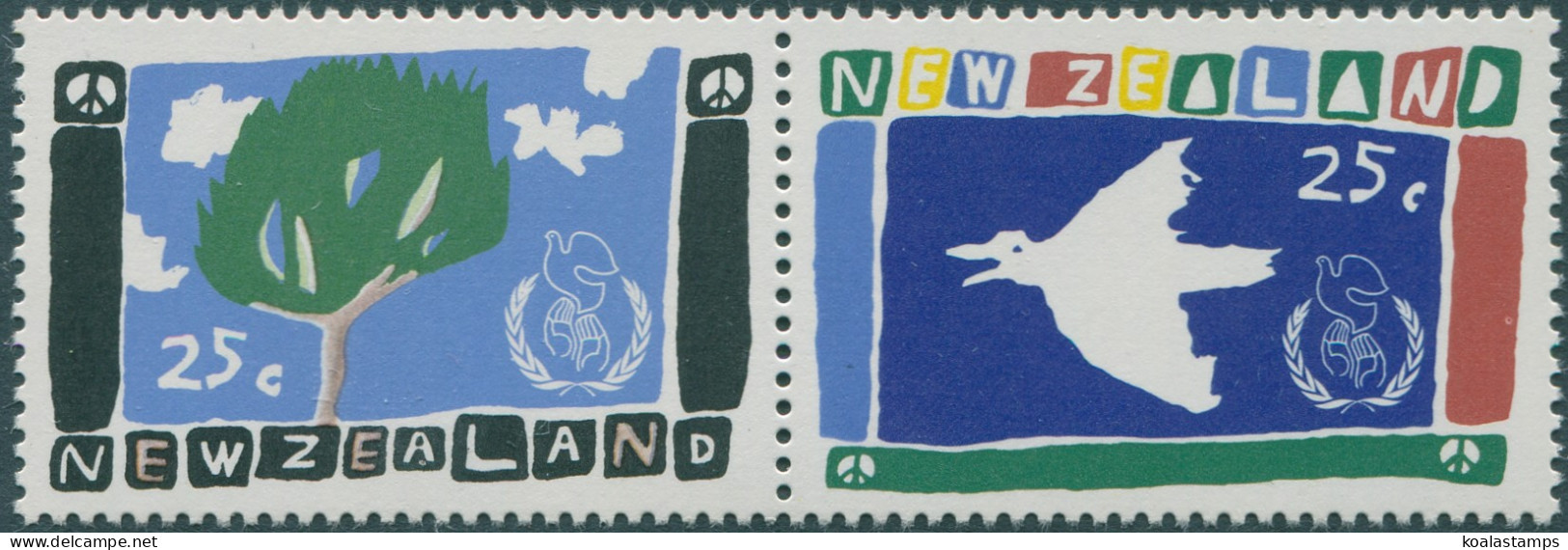 New Zealand 1986 SG1393-1394 Year Of Peace Set MNH - Other & Unclassified