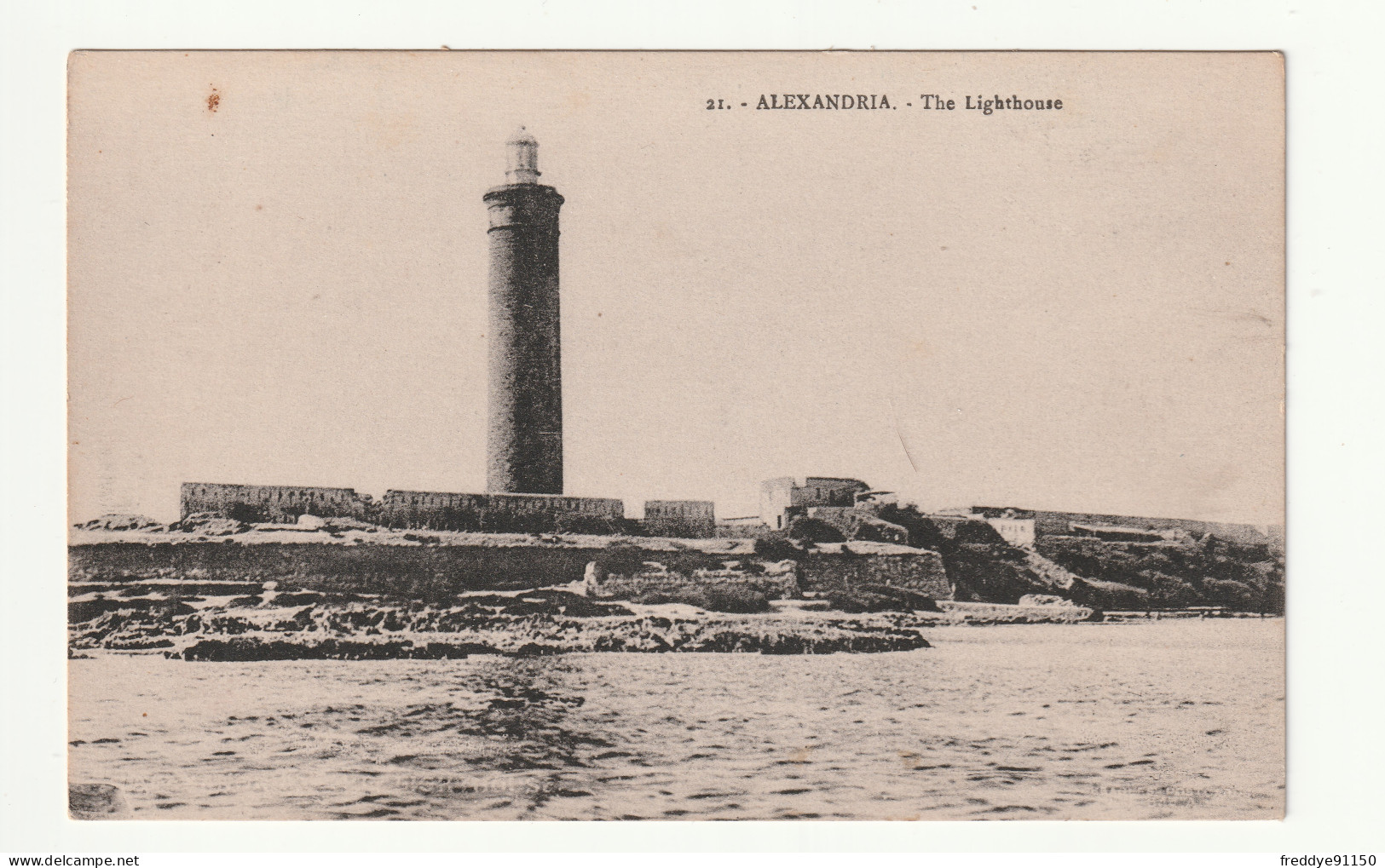 CPA Afrique . Egypte . Alexandrie . Alexandria . The Lighthouse  - Alexandria