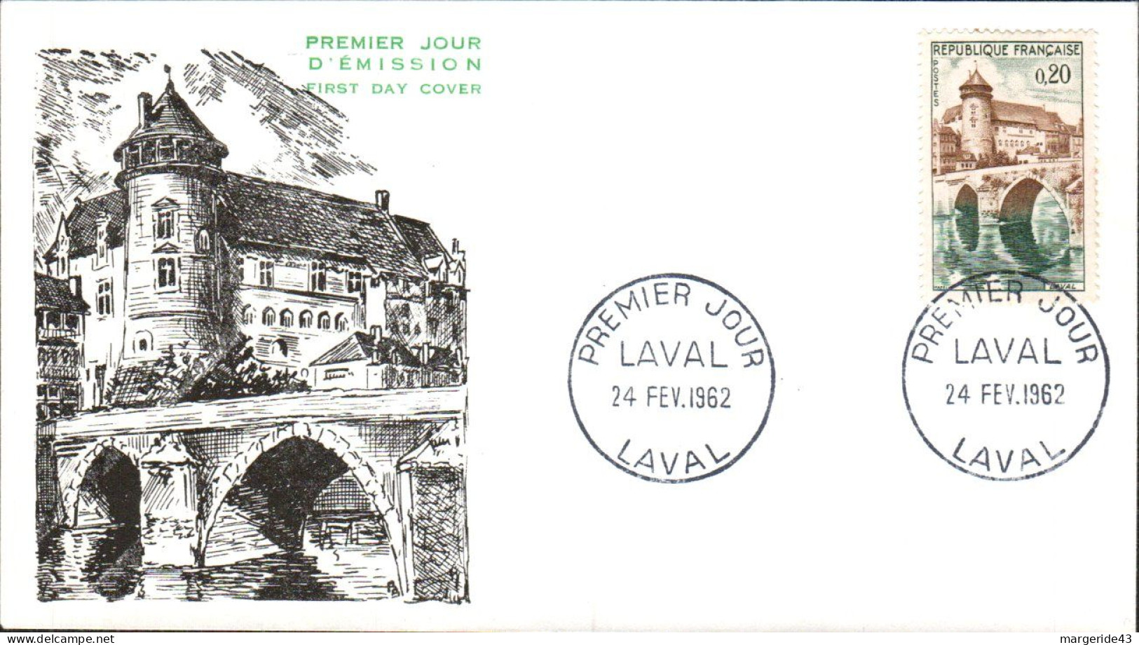 FDC 1962 LAVAL - 1960-1969