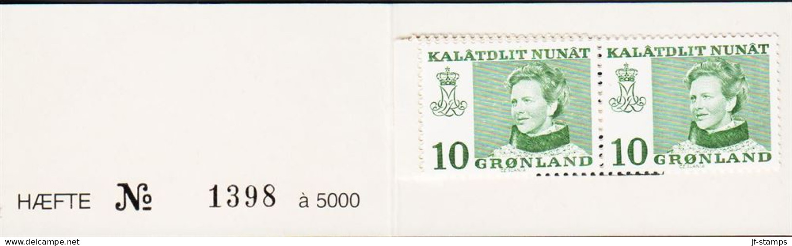 1977. GRØNLAND. Catalina 80 Øre In Pair Together With 10 Øre Margrethe In 4stripe. DANSK ... (Michel 98 + 84) - JF545591 - Unused Stamps