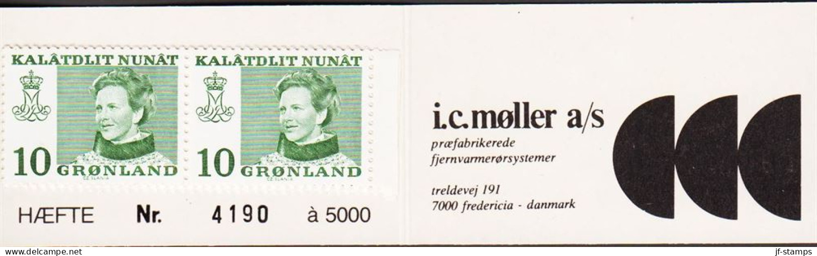 1977. GRØNLAND. Catalina 80 Øre In Pair Together With 10 Øre Margrethe In 4stripe. DANSK ... (Michel 98 + 84) - JF545598 - Unused Stamps