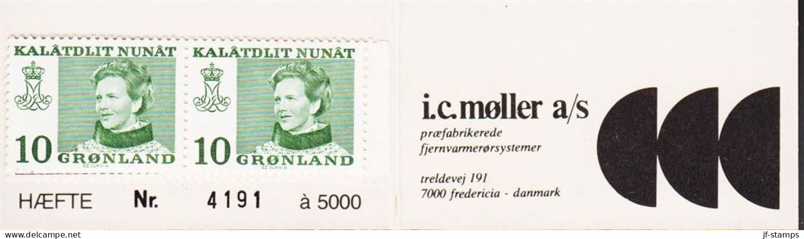 1977. GRØNLAND. Catalina 80 Øre In Pair Together With 10 Øre Margrethe In 4stripe. DANSK ... (Michel 98 + 84) - JF545599 - Unused Stamps