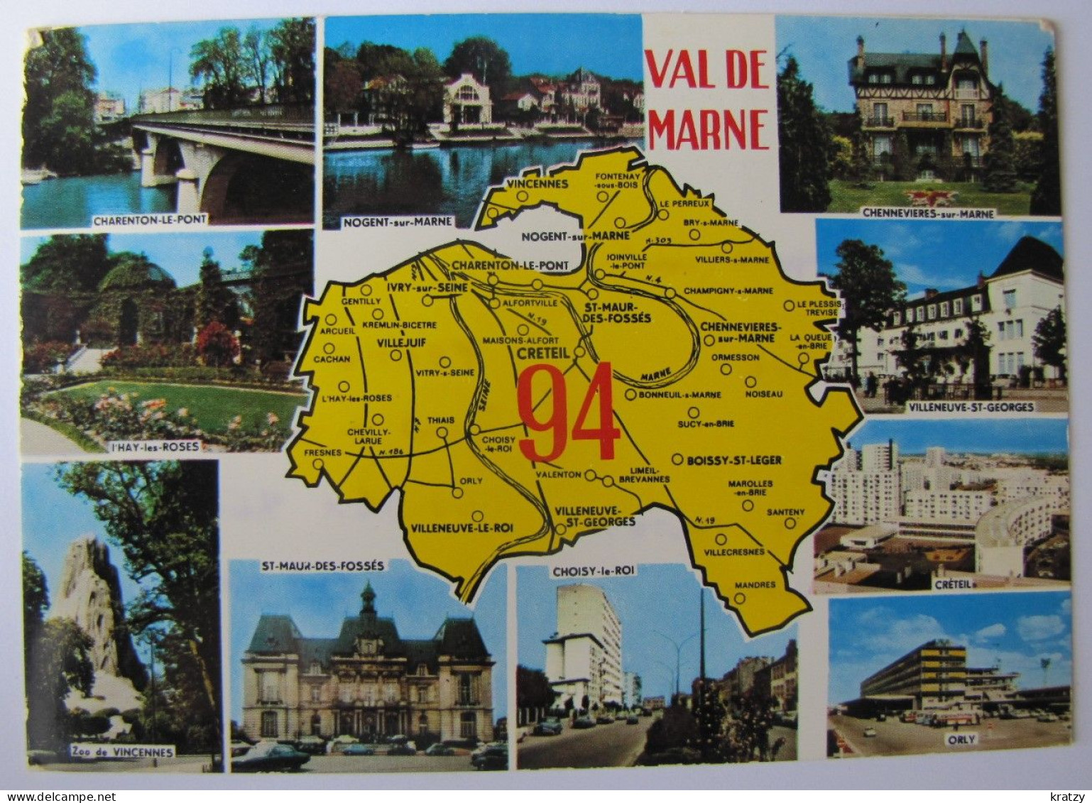 FRANCE - VAL DE MARNE - Carte Et Vues - Sonstige & Ohne Zuordnung