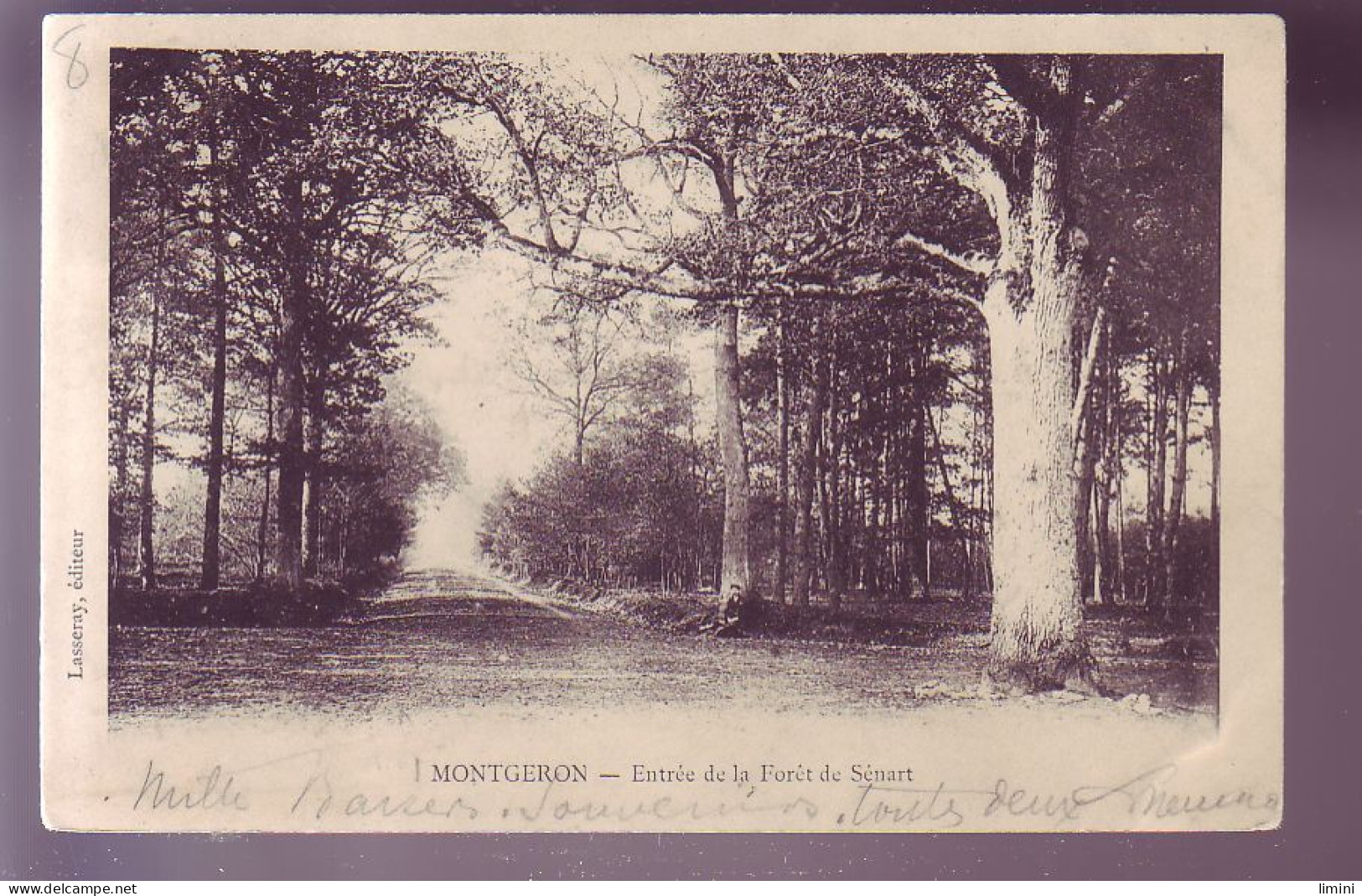 91 - MONTGERON - ENTREE DE LA FORET DE SENART - ANIMEE -  - Montgeron