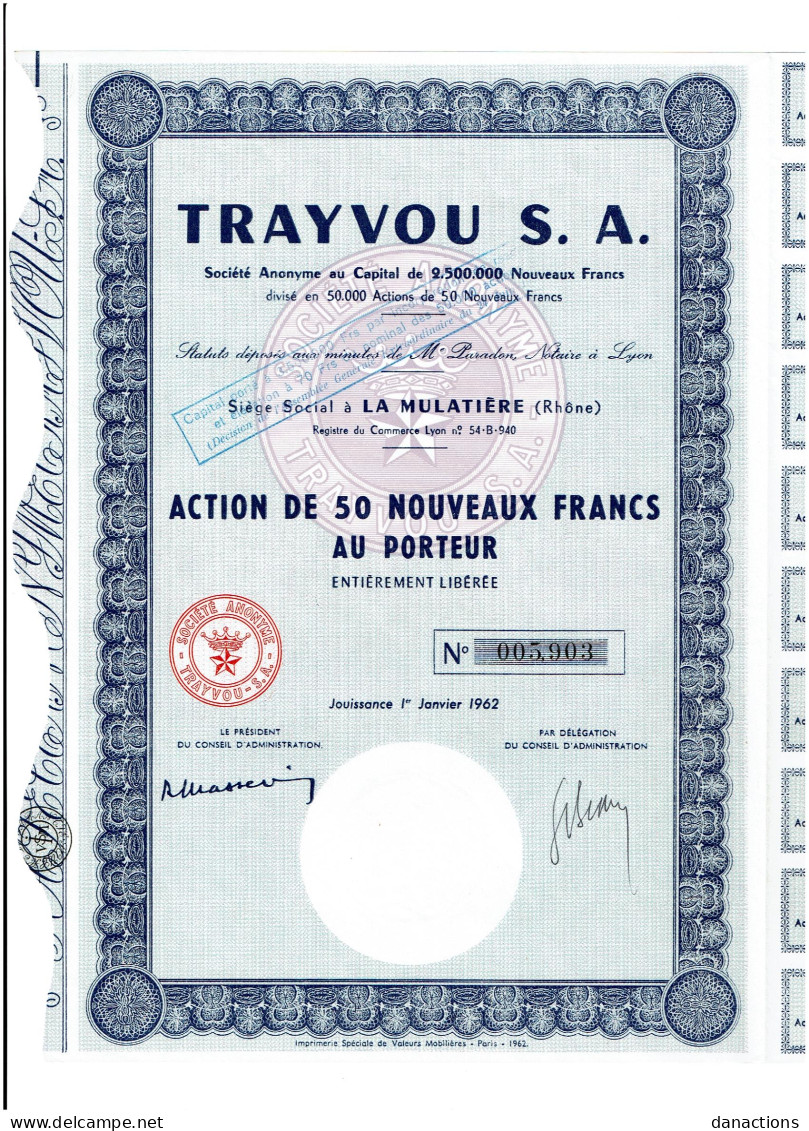 69-TRAYVOU S.A.   LA MULATIERE - Other & Unclassified