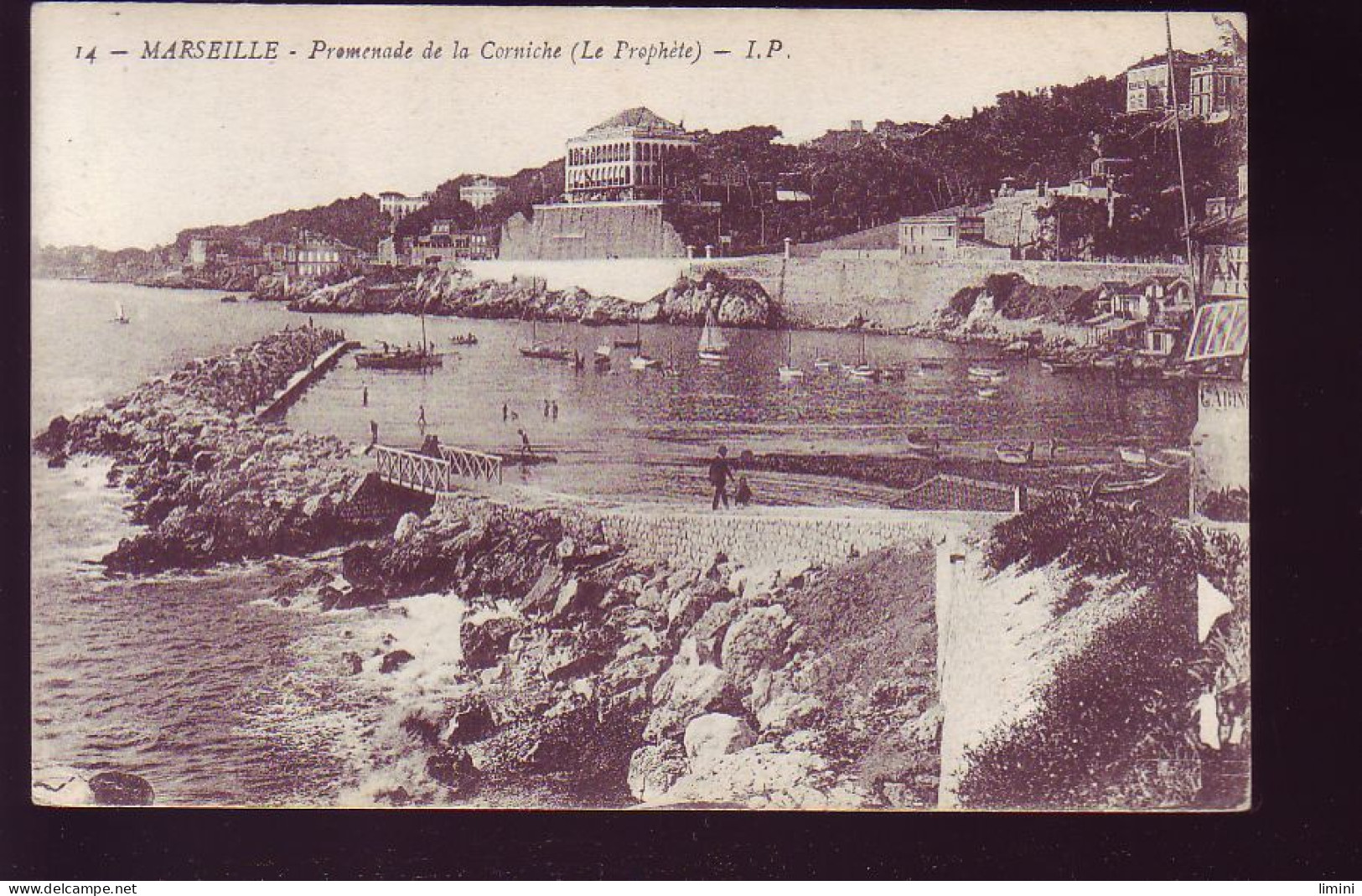 13 - MARSEILLE - PROMENADE DE LA CORNICHE - ANIMEE -  - Endoume, Roucas, Corniche, Stranden