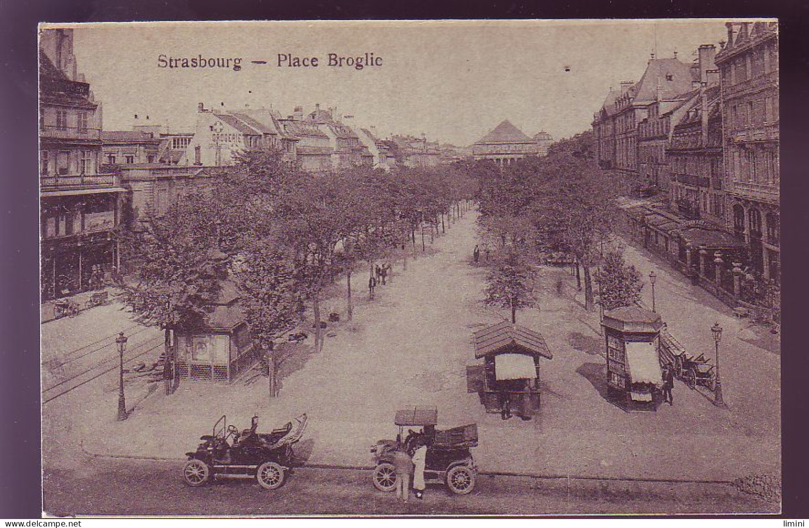 67 - STRASBOURG - PLACE BROGLIE - AUTOMOBILE - ANIMEE -  - Strasbourg