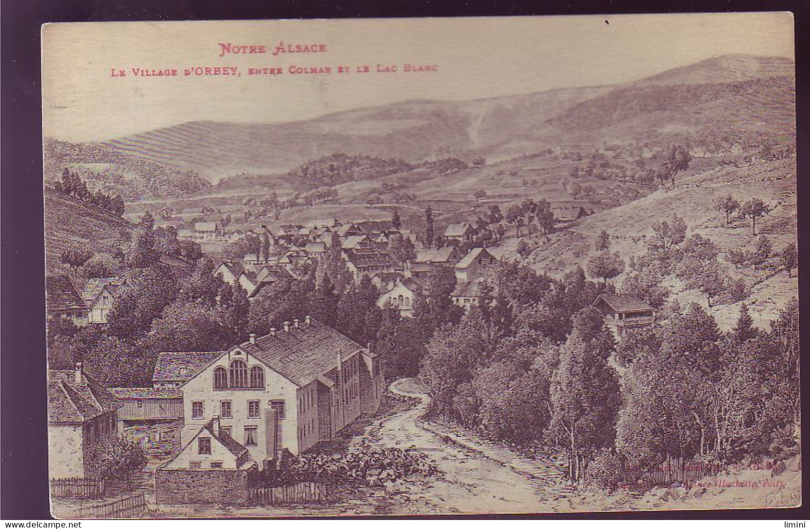 68 - ORBEY - CARTE ILLUSTREE - LE VILLAGE -  - Orbey