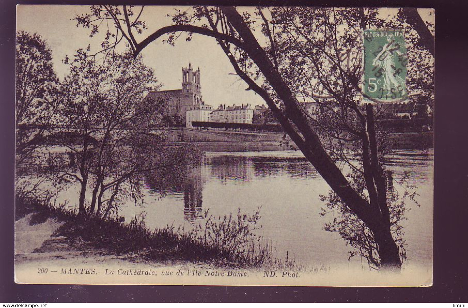 78 - MANTES - CATHEDRALE, VUE DE L'ILE NOTRE.DAME -  - Mantes La Ville