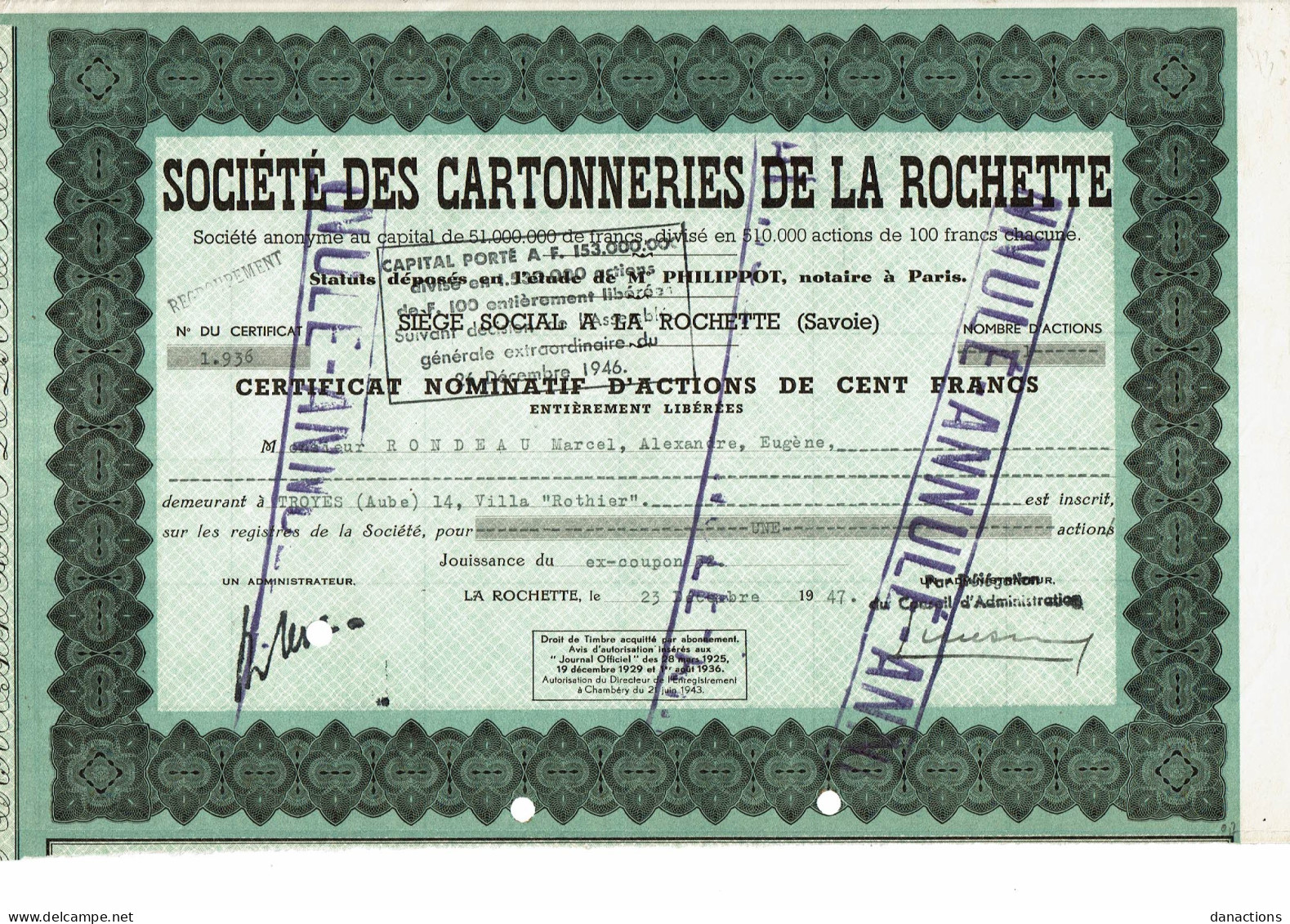 73-CARTONNERIES DE LA ROCHETTE. STE DES ...  LA ROCHETTE   Lot De 3 - Otros & Sin Clasificación
