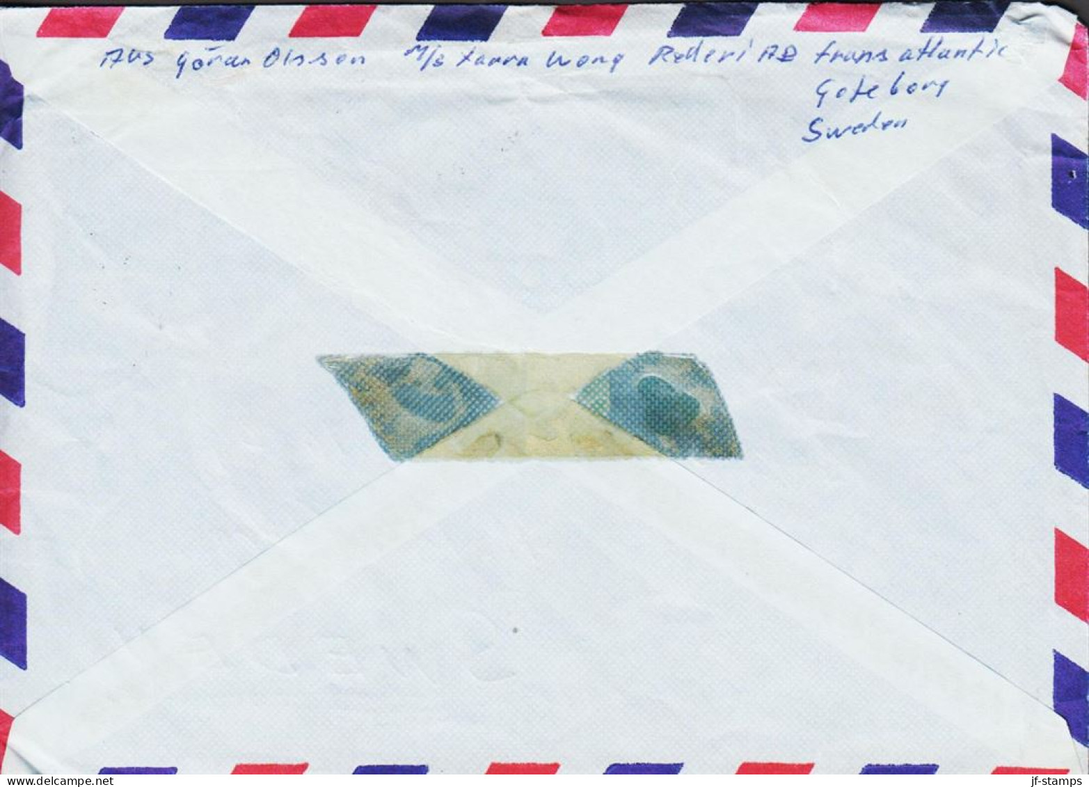 1966. ANGOLA. AIR MAIL Cover To Sweden With 4$50 Damm CORREIO AEREO Fine Cancelled C.T.T. ANG... (Michel 518) - JF545657 - Angola