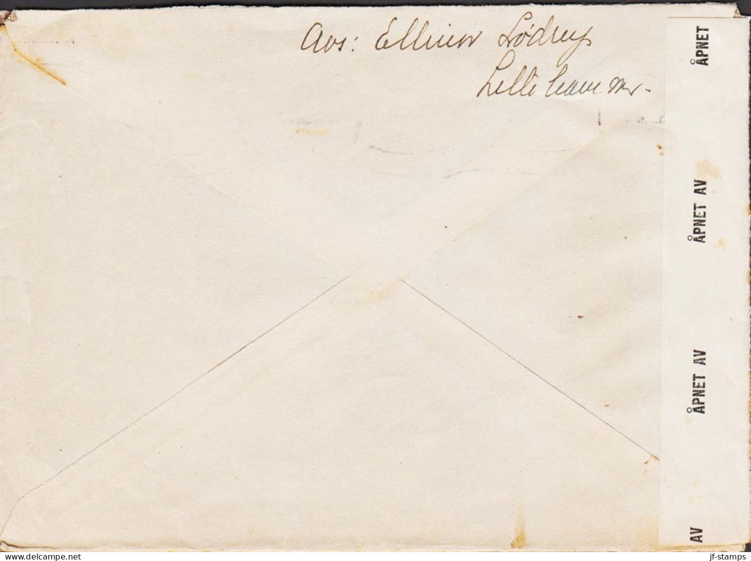 1945. NORGE. Very Interesting Original Letter Where The Wife To A Norwegian Prissoner Of War ... (Michel 181) - JF545667 - Storia Postale