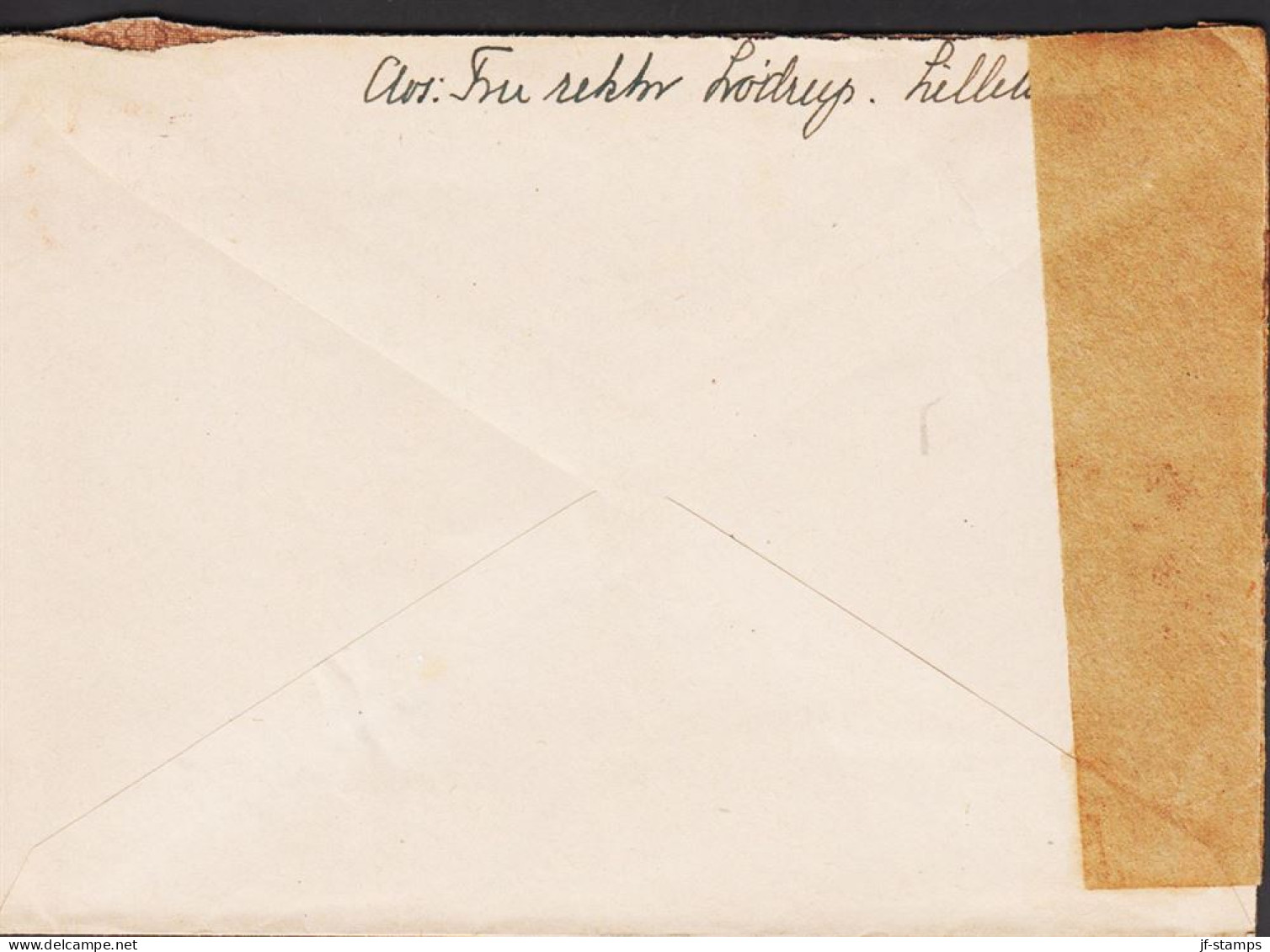 1944. NORGE. Very Interesting Original Letter Where A Wife Express Her Gratitude To Hr. Poul ... (Michel 184) - JF545668 - Briefe U. Dokumente