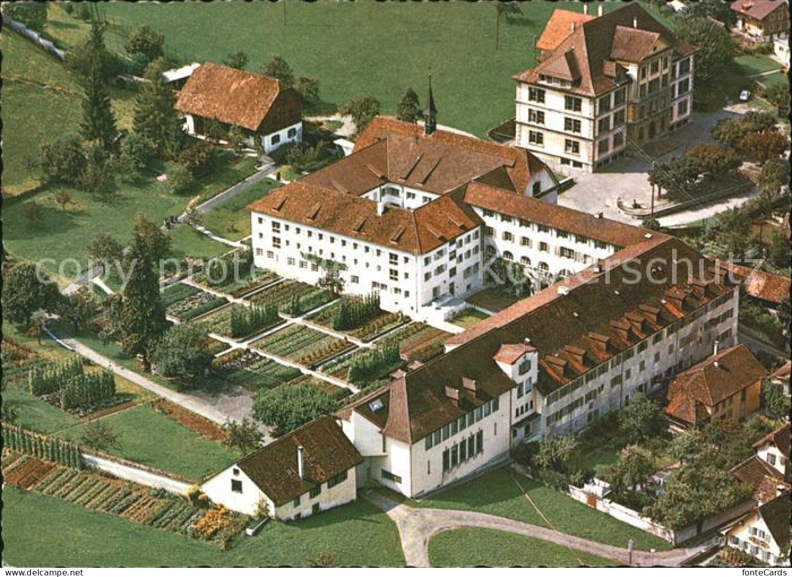 11870718 Stans Nidwalden Kloster Und Institut St Klara Fliegeraufnahme Stans - Autres & Non Classés