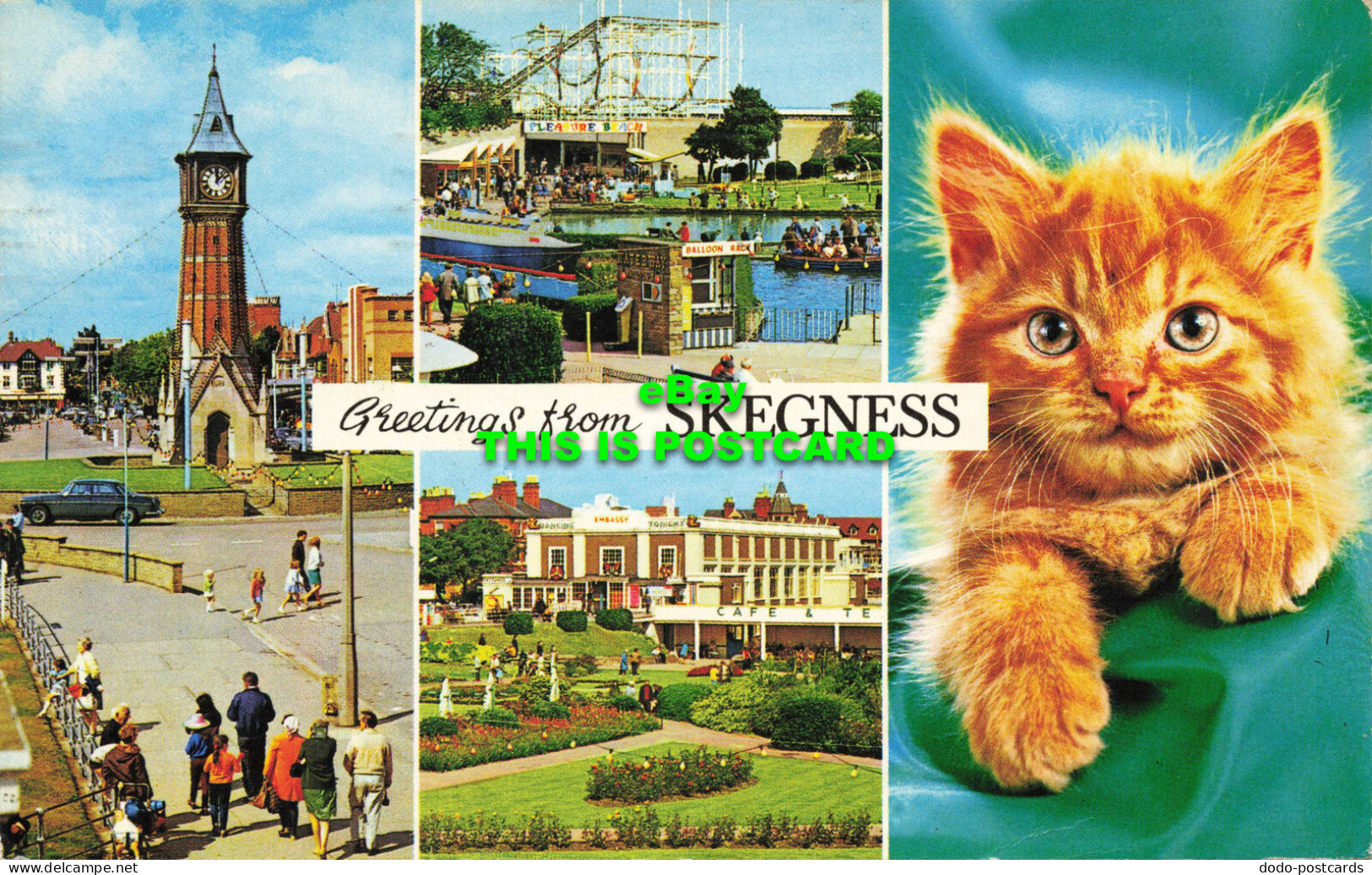R581222 Greetings From Skegness. Boating Lake. Clock Tower. Bamforth. Color Glos - World