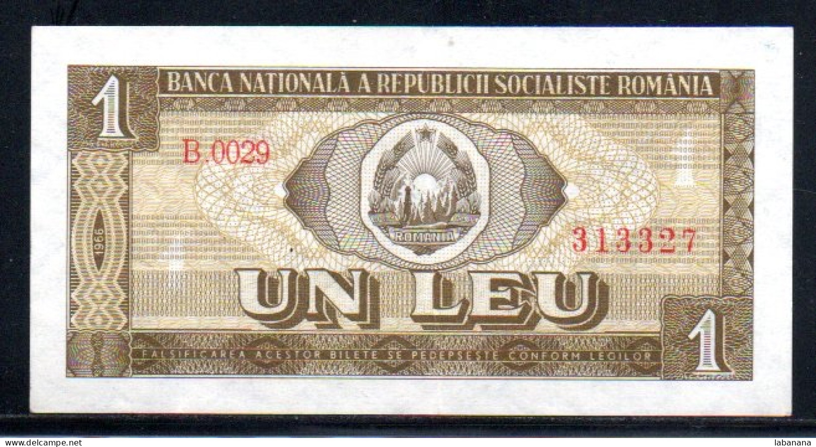 659-Roumanie 1 Leu 1966 B0029 - Roumanie