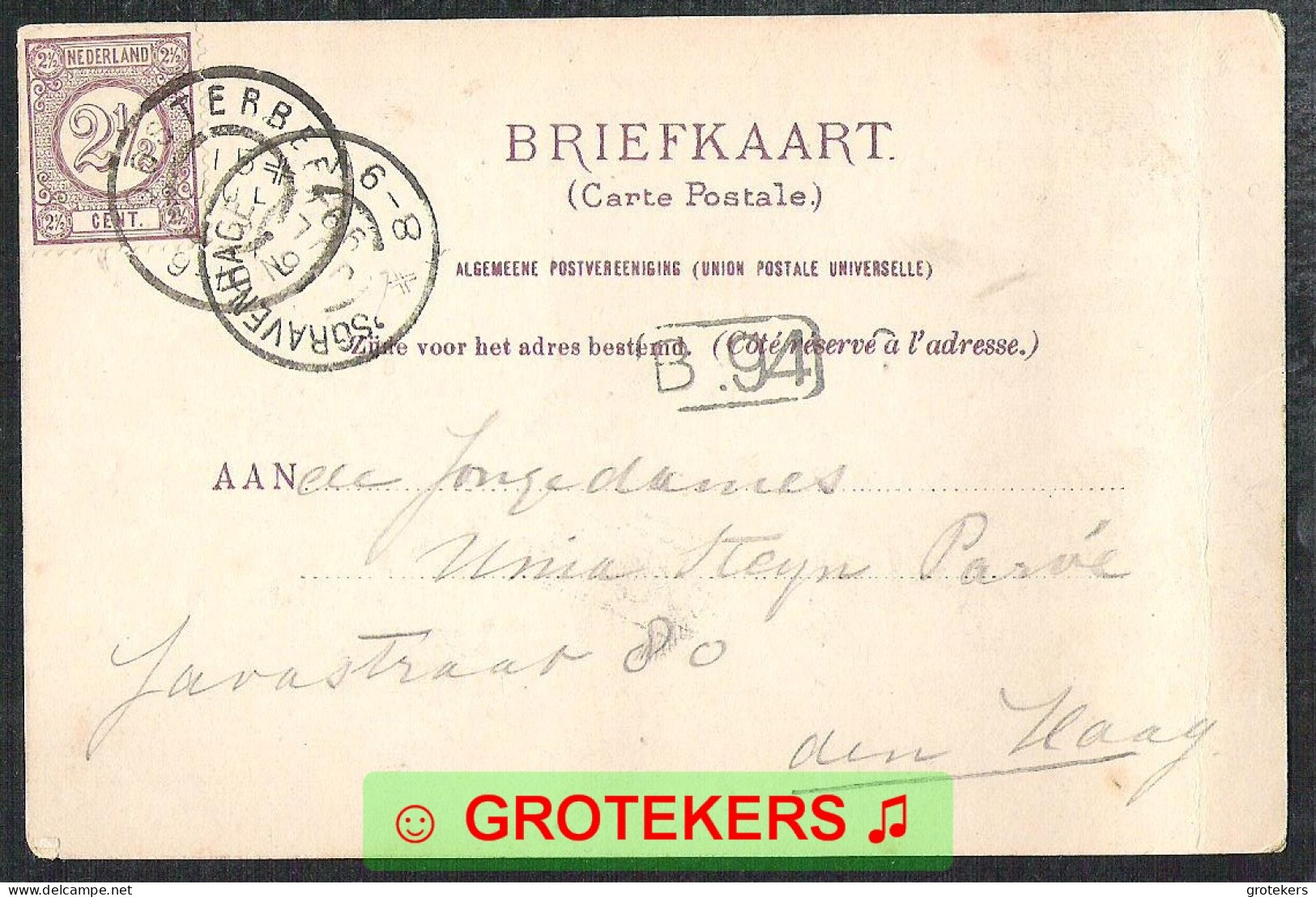 OOSTERBEEK De Oorsprong 1899   Ed: Mw. AMIOT - Oosterbeek