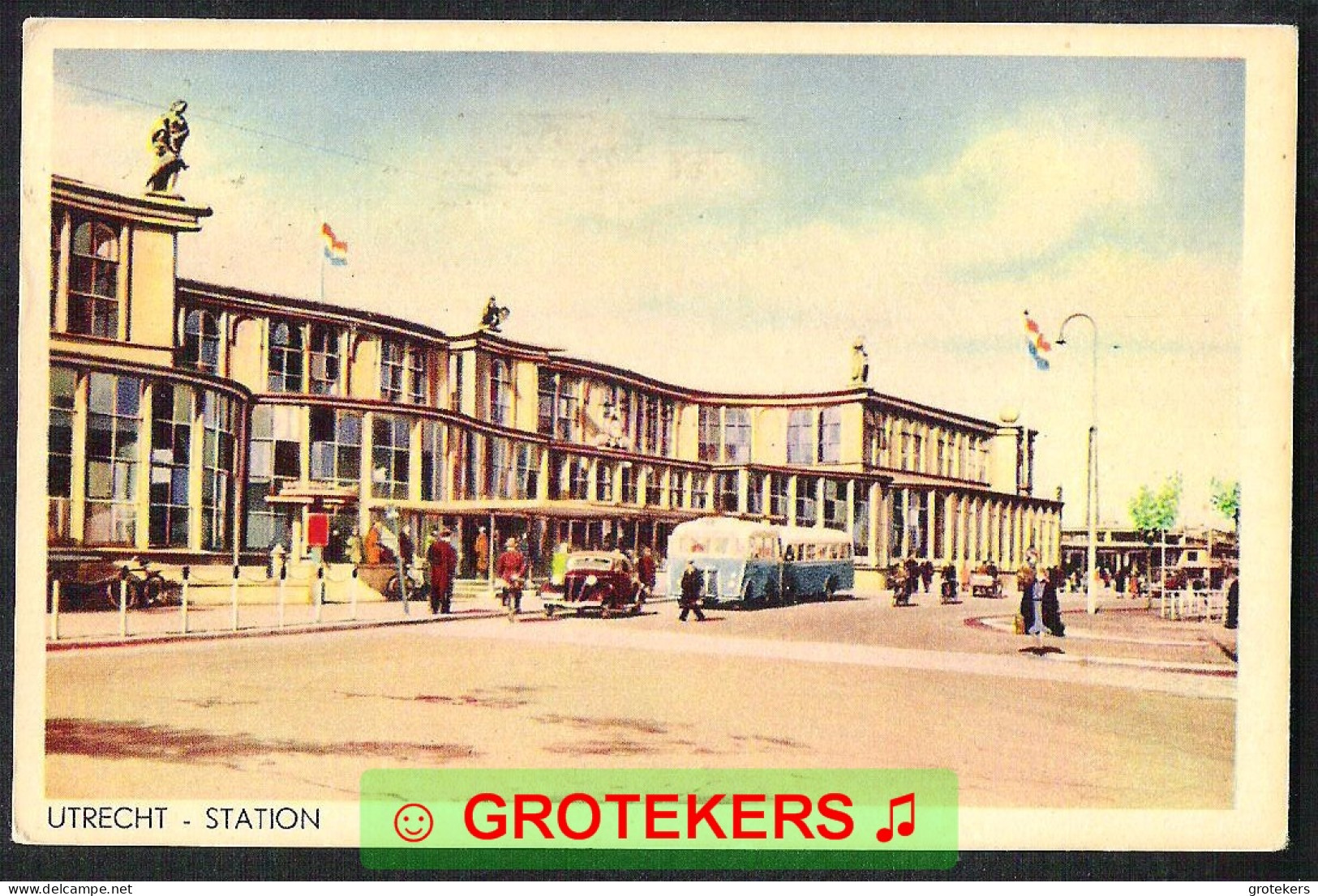 UTRECHT Station 1962  Autobussen Classic Car - Utrecht