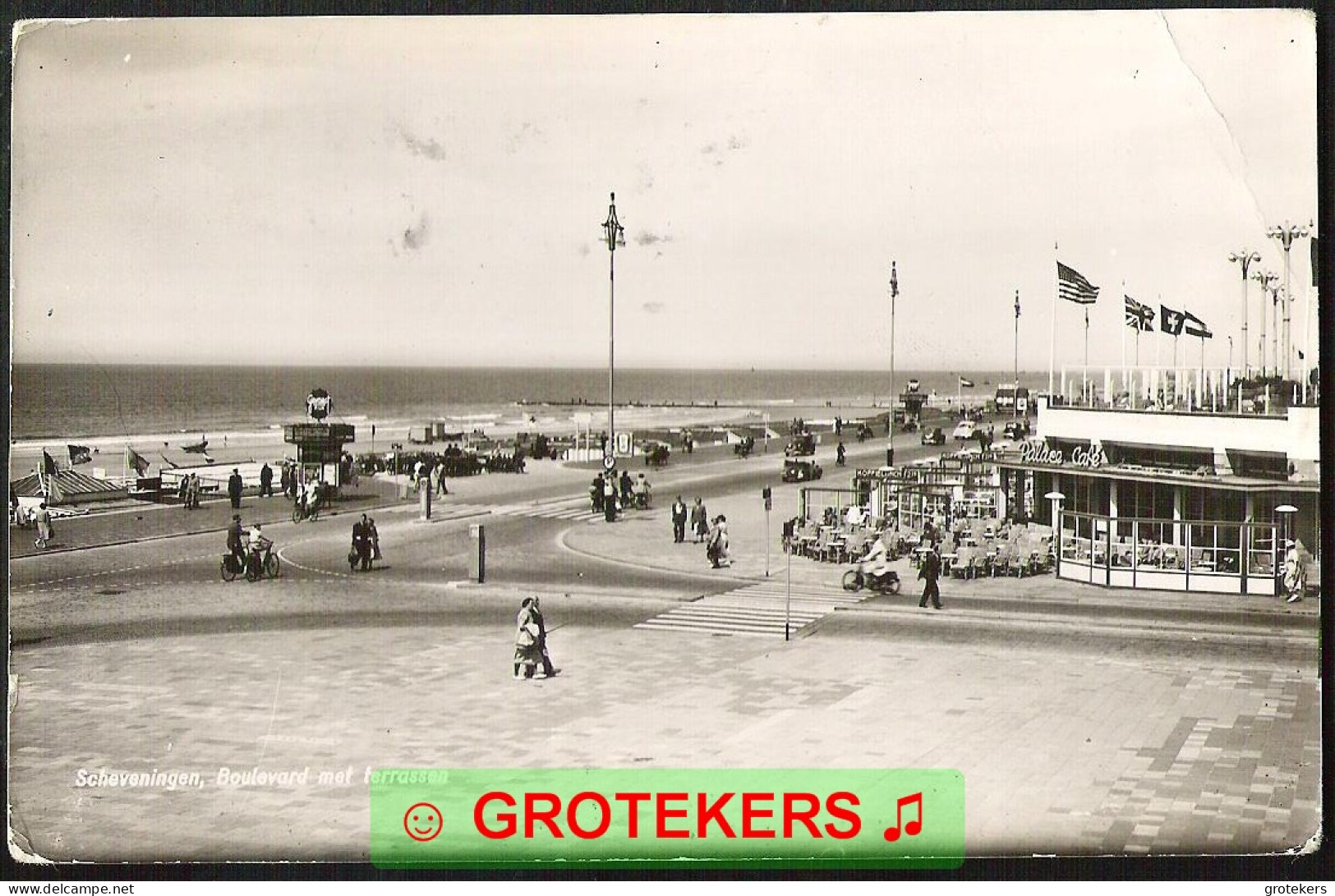 SCHEVENINGEN Boulevard Met Terrassen 1951 - Scheveningen