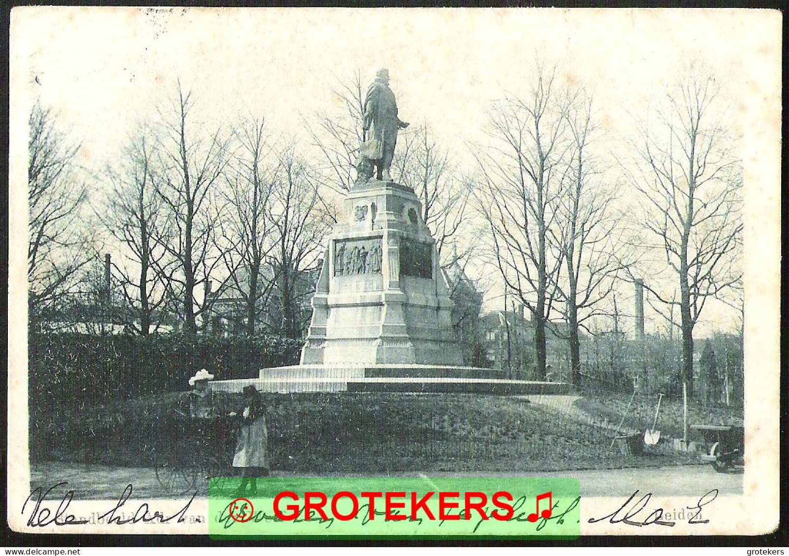 LEIDEN Standbeeld Adr. Van Der Werf 1900 - Leiden