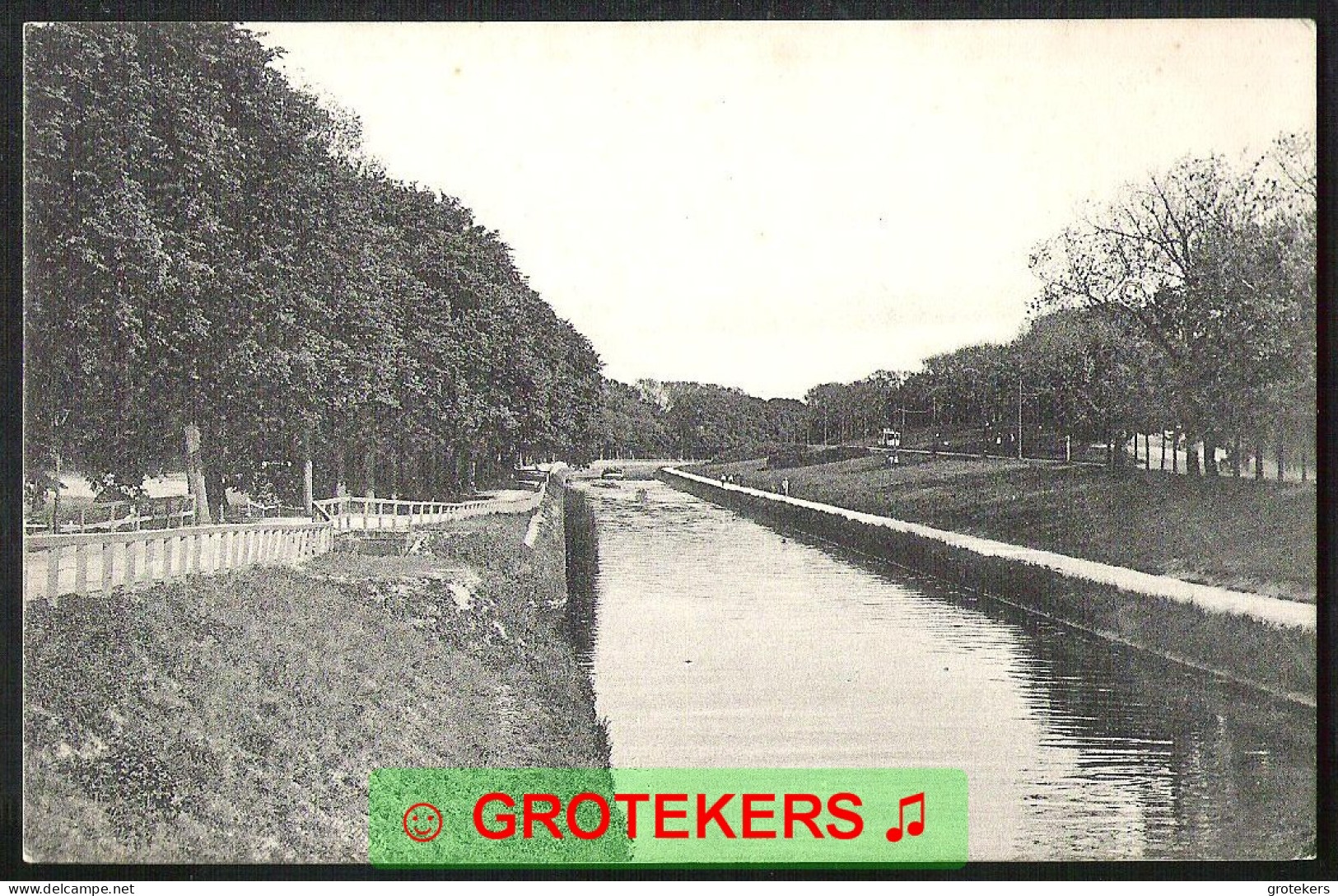 DEN HAAG Kanaal Ca 1918 Met Tram / Streetcar - Den Haag ('s-Gravenhage)