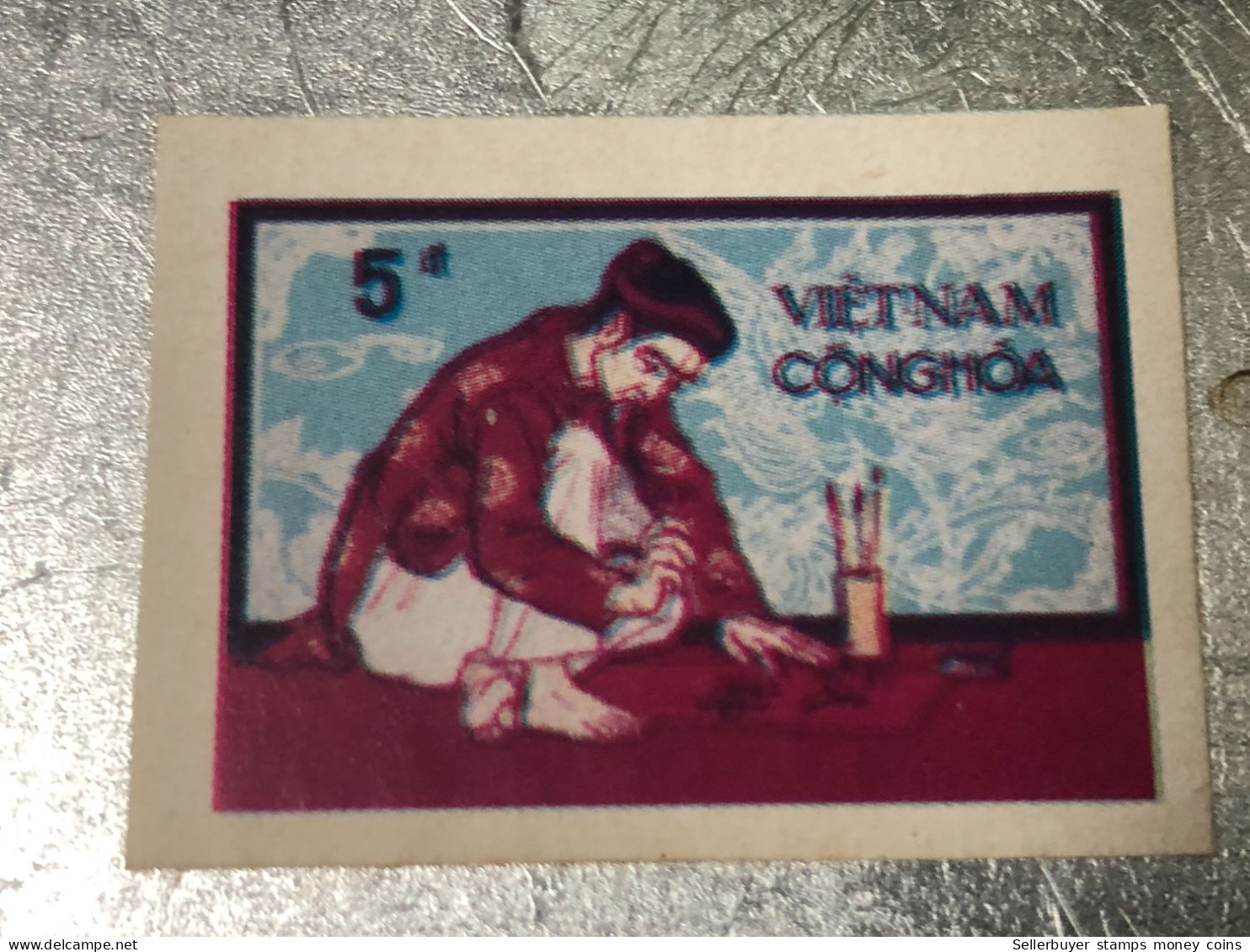 VIET NAM SOUTH STAMPS (ERROR Printed MISSING FONT  1972)1 STAMPS Rare - Vietnam
