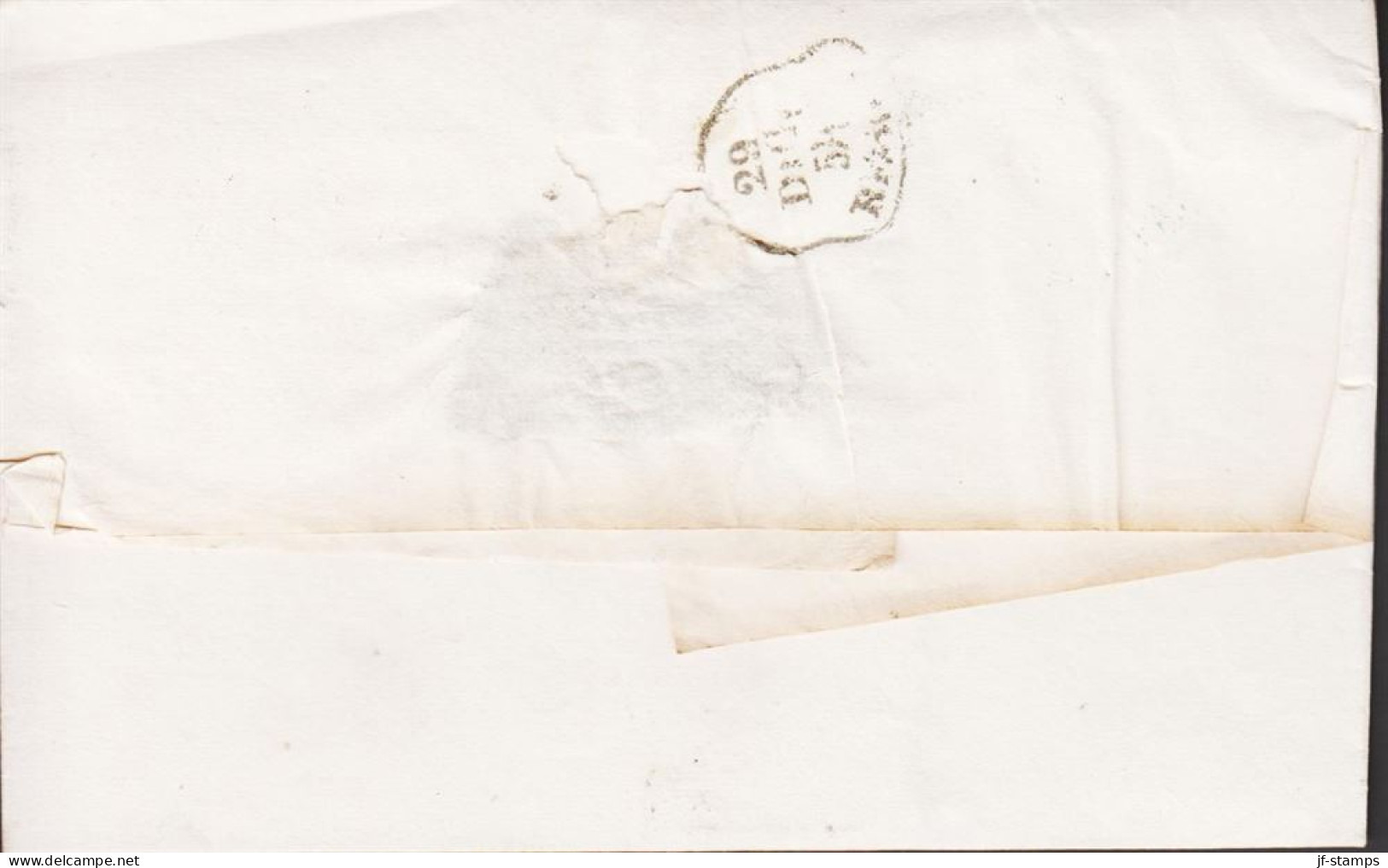 1854. MODENA. Nice Cover With Red Cancel To Corregio. Reverse Bell Shaped Cancel 29 DIC 54. Interesting Co... - JF545740 - Modena