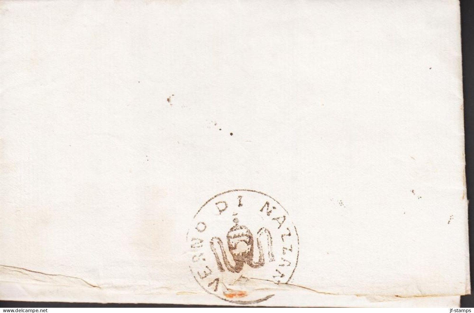 1823. NAZZANO. Fine Envelope With Beautiful Cancel GOVERNO DI NAZZANO On Both Front And Reverse. Original ... - JF545743 - Romagna