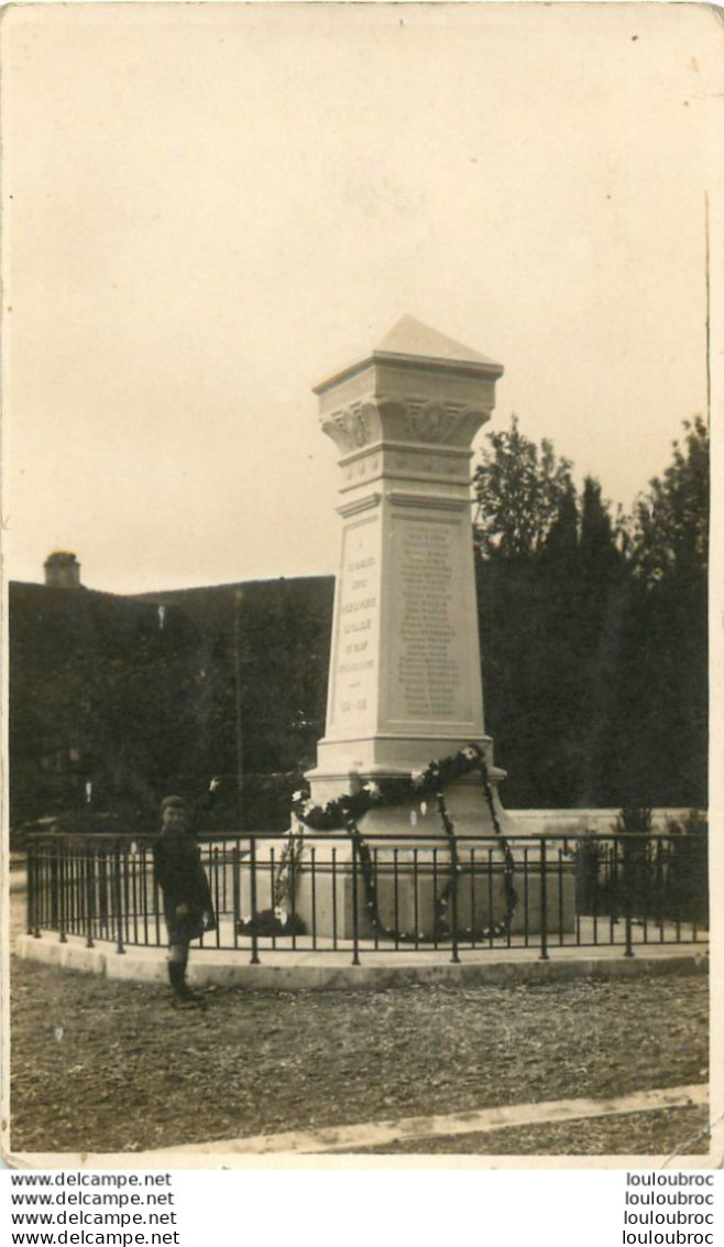 VENOY CARTE PHOTO MONUMENT AUX MORTS - Venoy