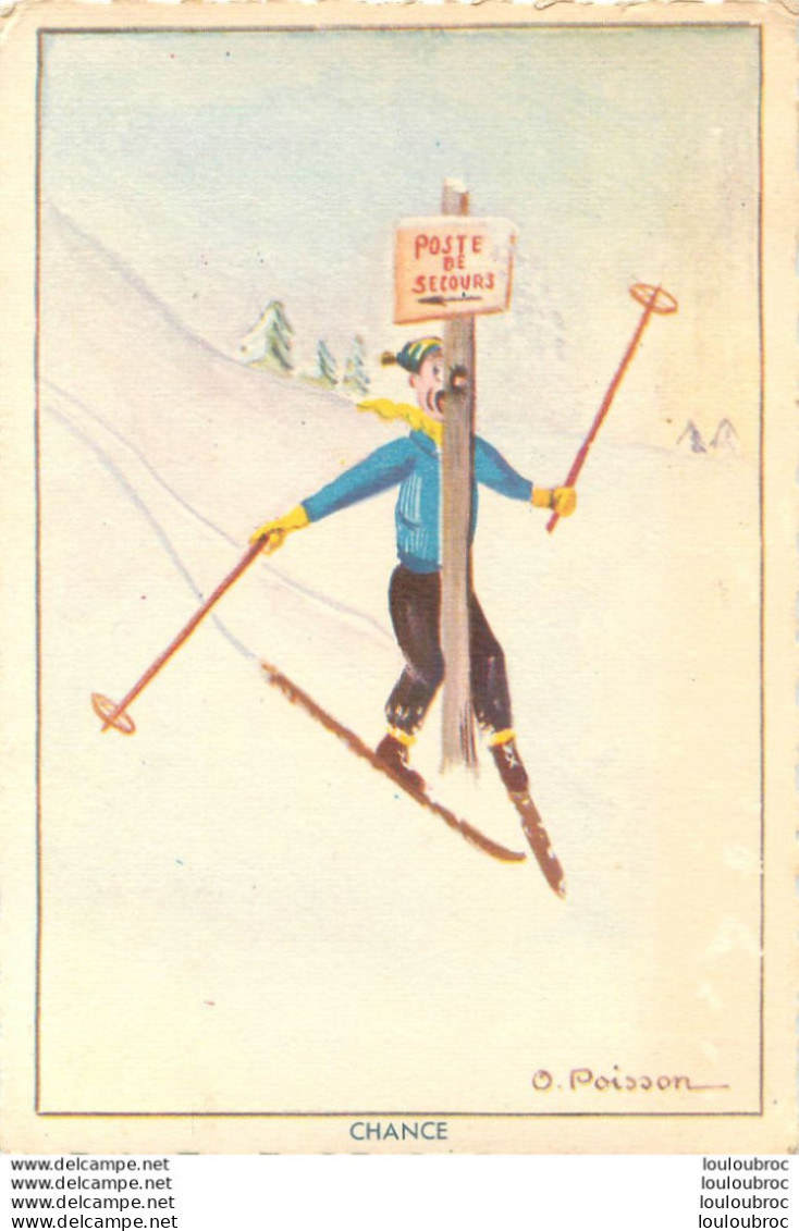 SKI SKIEUR CHANCE ILLUSTRATEUR POISSON - Wintersport