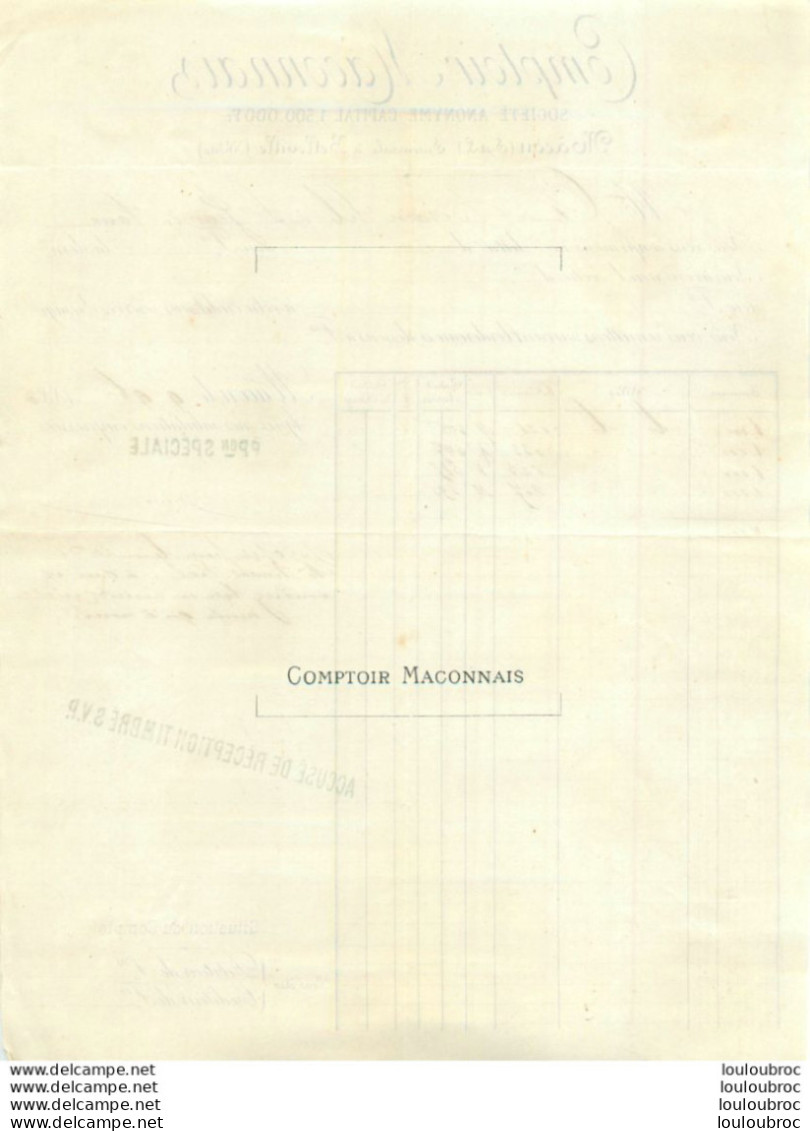 MACON 1885 COMPTOIR MACONNAIS - 1800 – 1899