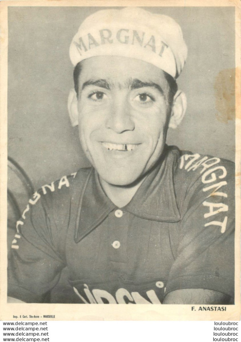 F. ANASTASI  IMP STE-ANNE MARSEILLE FORMAT 23 X 17 CM - Cyclisme