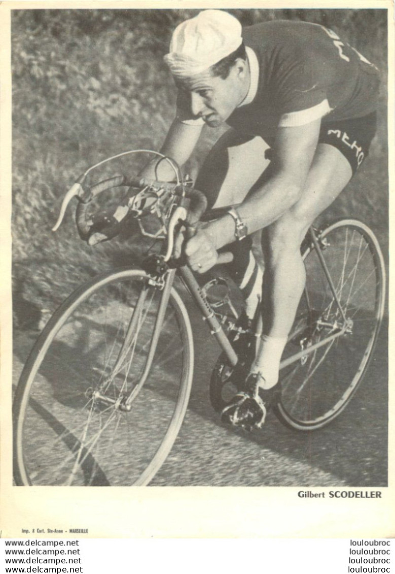 GILBERT SCODELLER  IMP STE-ANNE MARSEILLE FORMAT 23 X 17 CM - Cyclisme