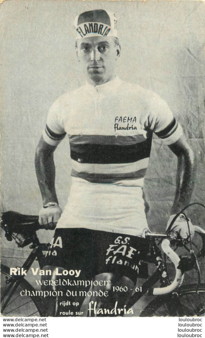 RIK VAN LOOY  CHAMPION DU MONDE 1960-1961 - Cyclisme