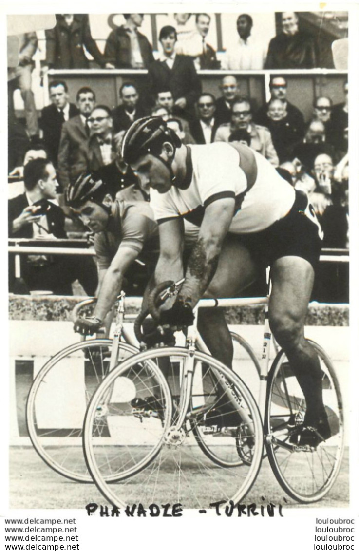 PKHAKADZE ET TURRINI 1967 PHOTO ORIGINALE 15 X 10 CM - Ciclismo