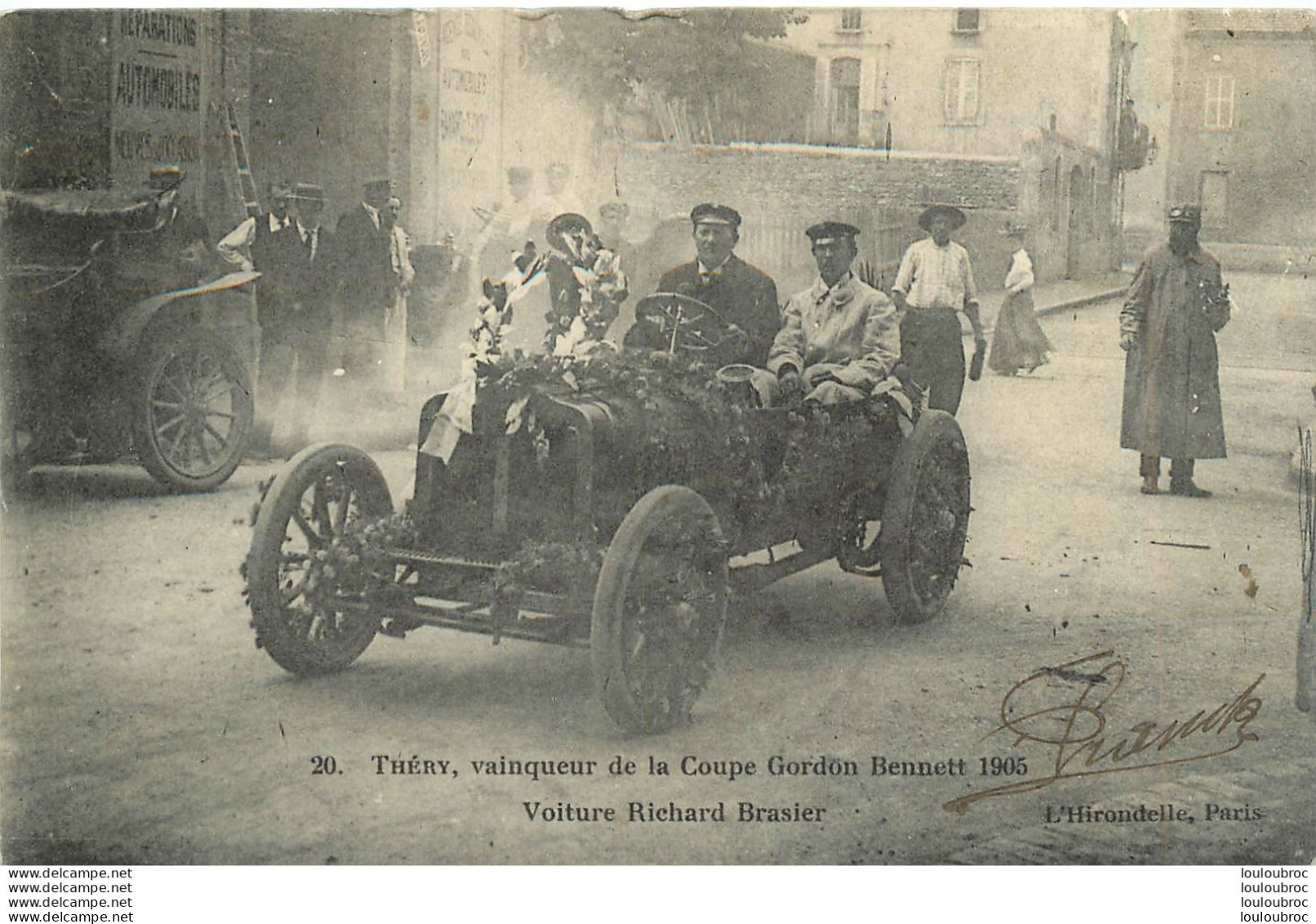 THERY VAINQUEUR DE LA COUPE GORDON BENNETT 1905 VOITURE RICHARD BRASIER - Sonstige & Ohne Zuordnung