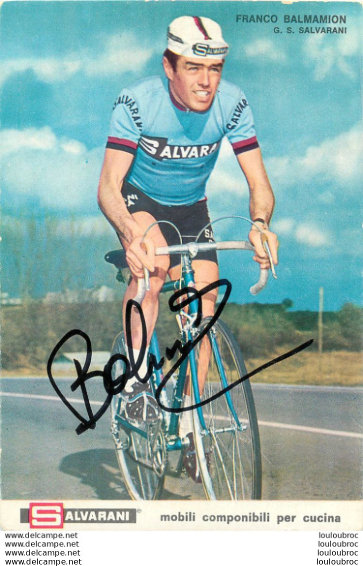 FRANCO BALMAMION  AVEC AUTOGRAPHE DEDICACE ORIGINAL - Radsport