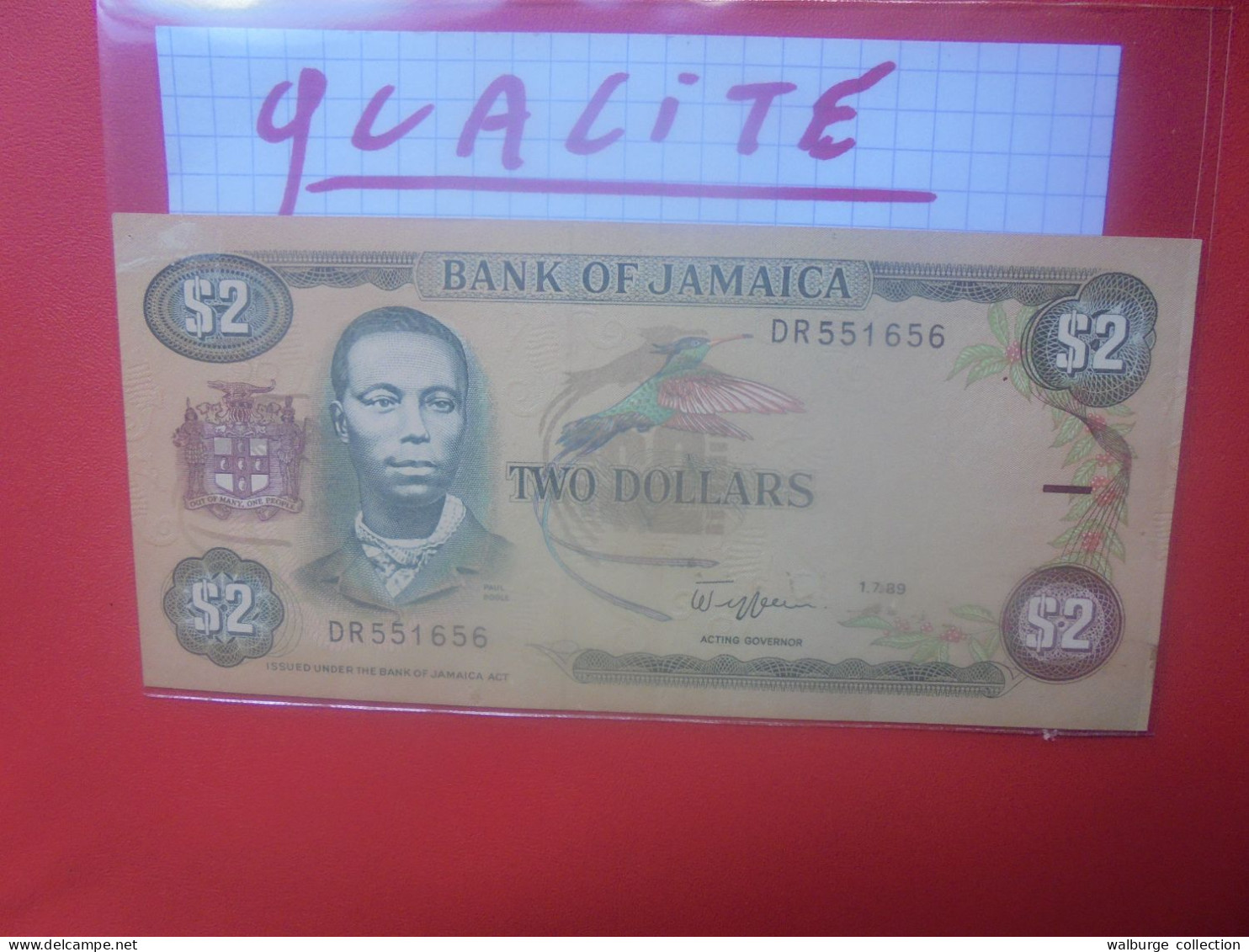 JAMAIQUE 2$ 1989 Circuler Belle Qualité (B.33) - Jamaique