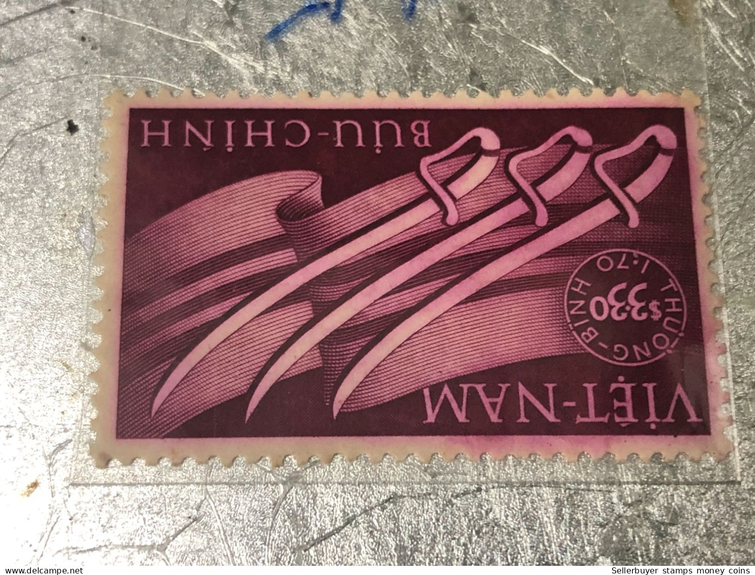 VIET NAM SOUTH STAMPS (ERROR Printed Imprinted Stamp 1952)1 STAMPS Rare - Vietnam
