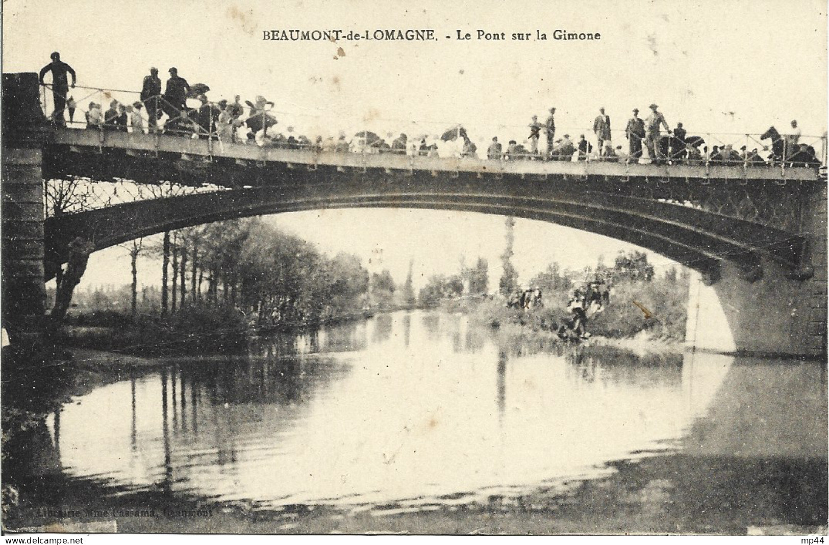 4P1  ---  82  BEAUMONT DE LOMAGNE  Le Pont Sur La Gimone - Beaumont De Lomagne